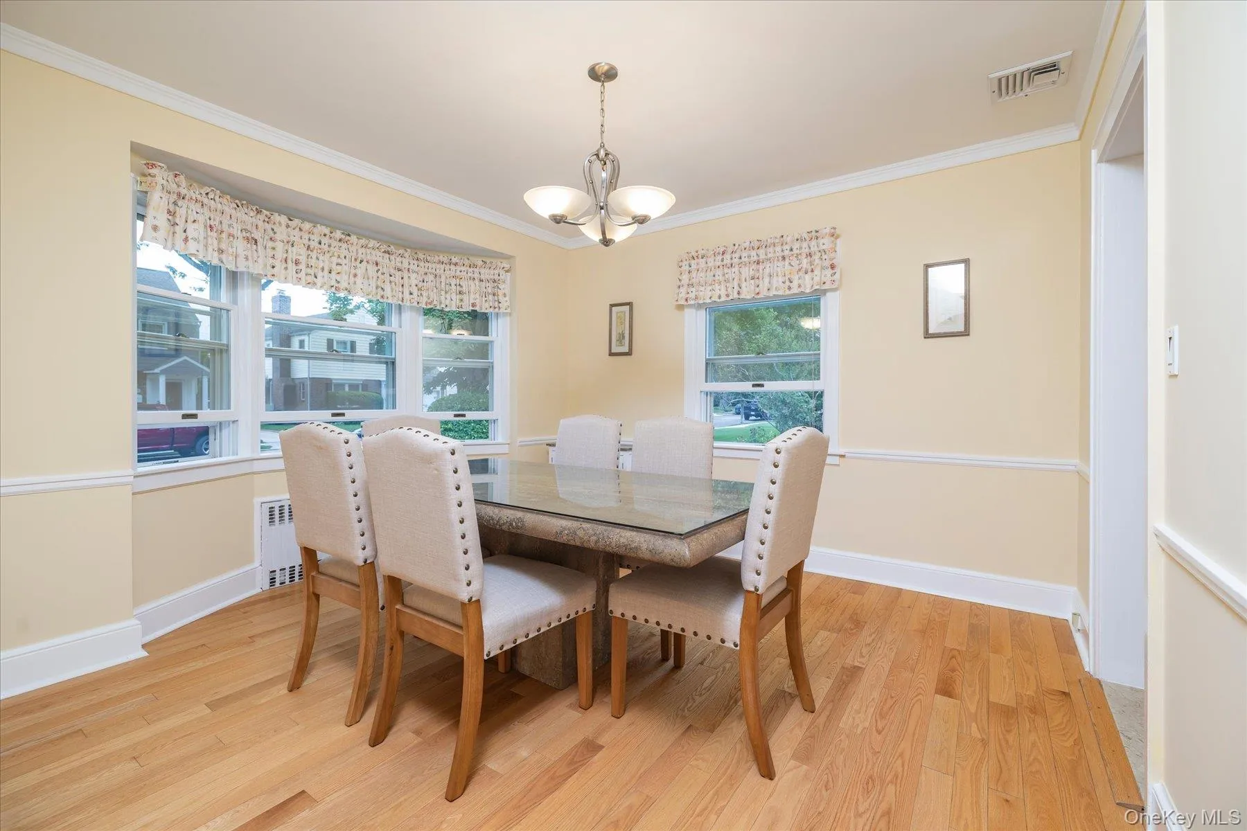 Dining room with hardwood floors Dining room with hardwood floors