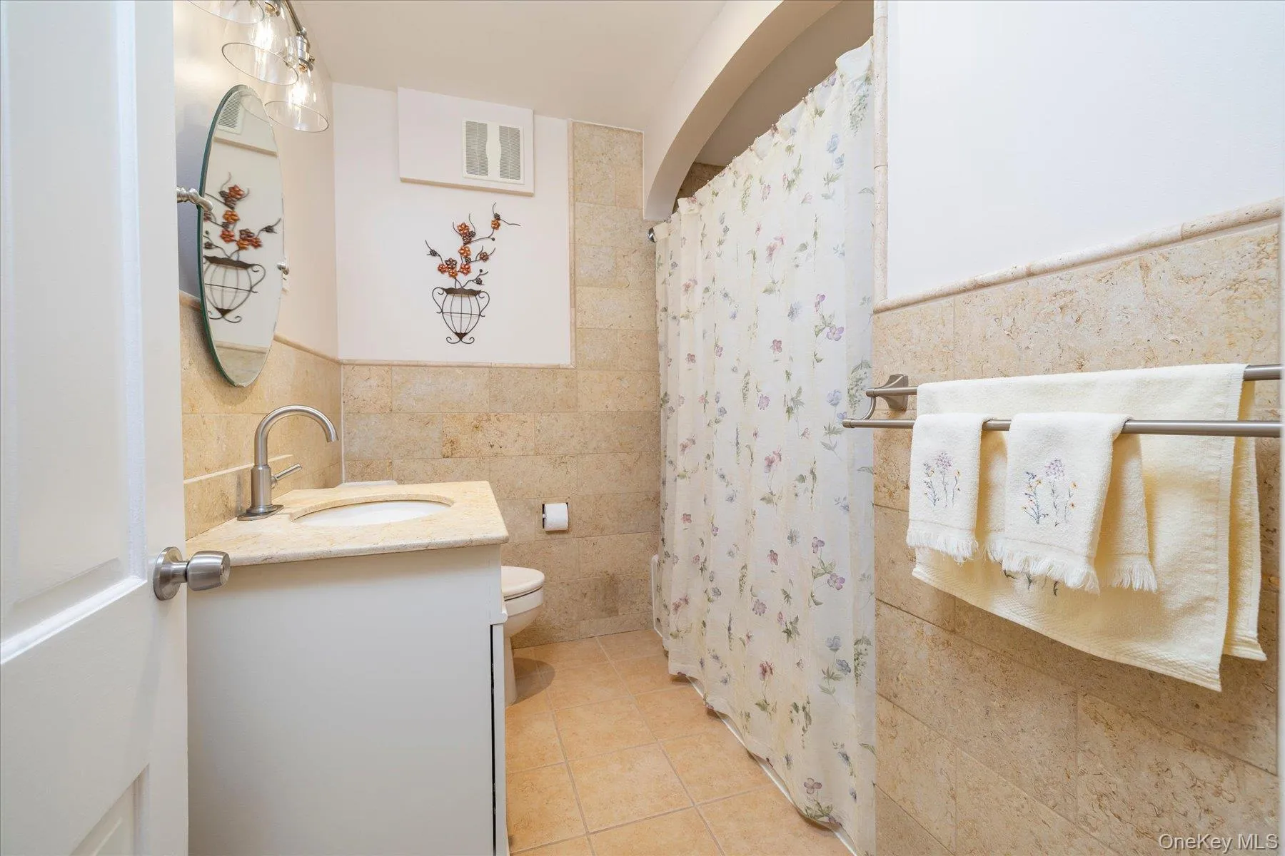 Renovated first floor bath with Italian marble Renovated first floor bath with Italian marble