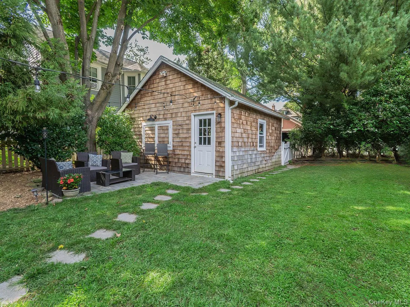 Detached two car garage with access from Brown Street Detached two car garage with access from Brown Street