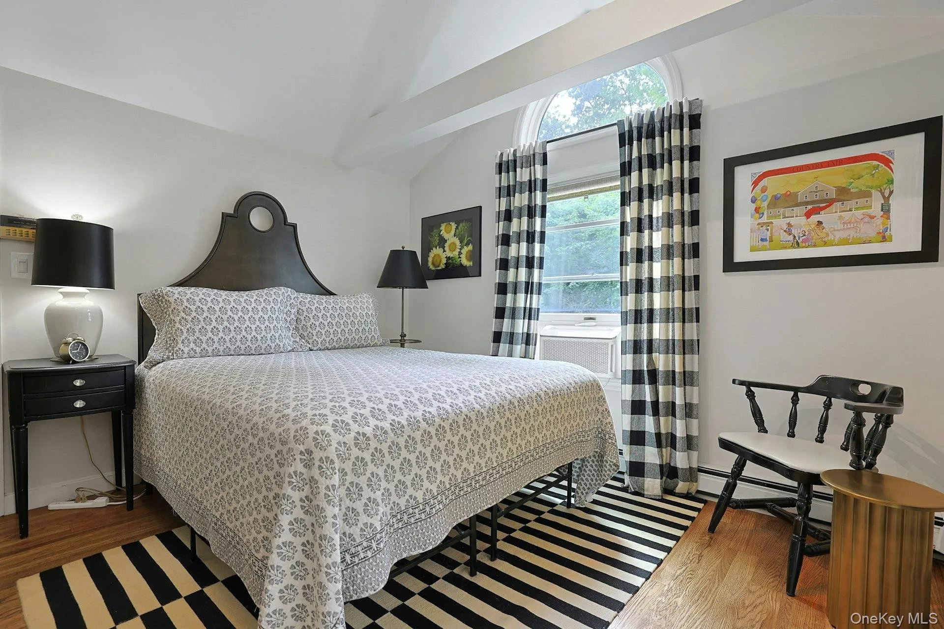 The beamed ceiling carry through, as do the hardwood floors. Such a comforting and welcoming, private retreat. The beamed ceiling carry through, as do the hardwood floors. Such a comforting and welcoming, private retreat.