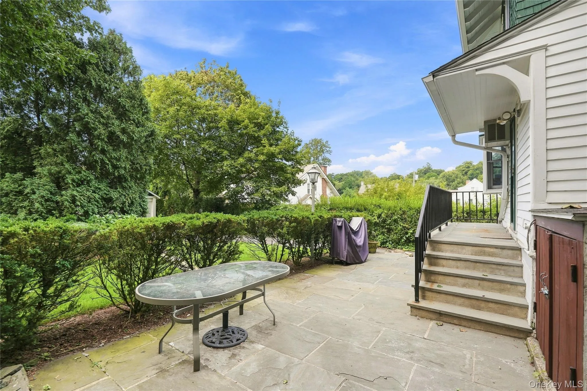 Private patio invites outdoor dining and quiet relaxation Private patio invites outdoor dining and quiet relaxation