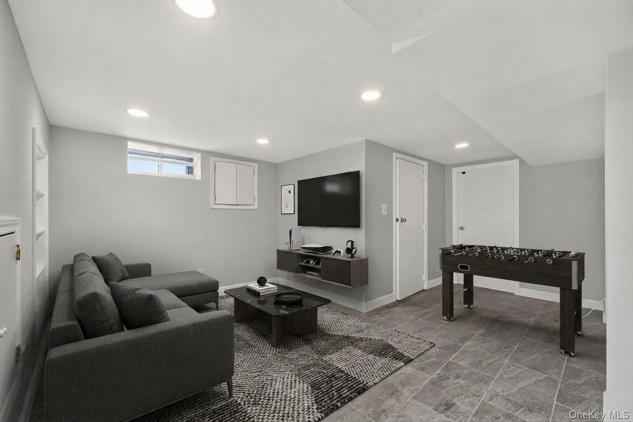 Virtually staged basement Virtually staged basement