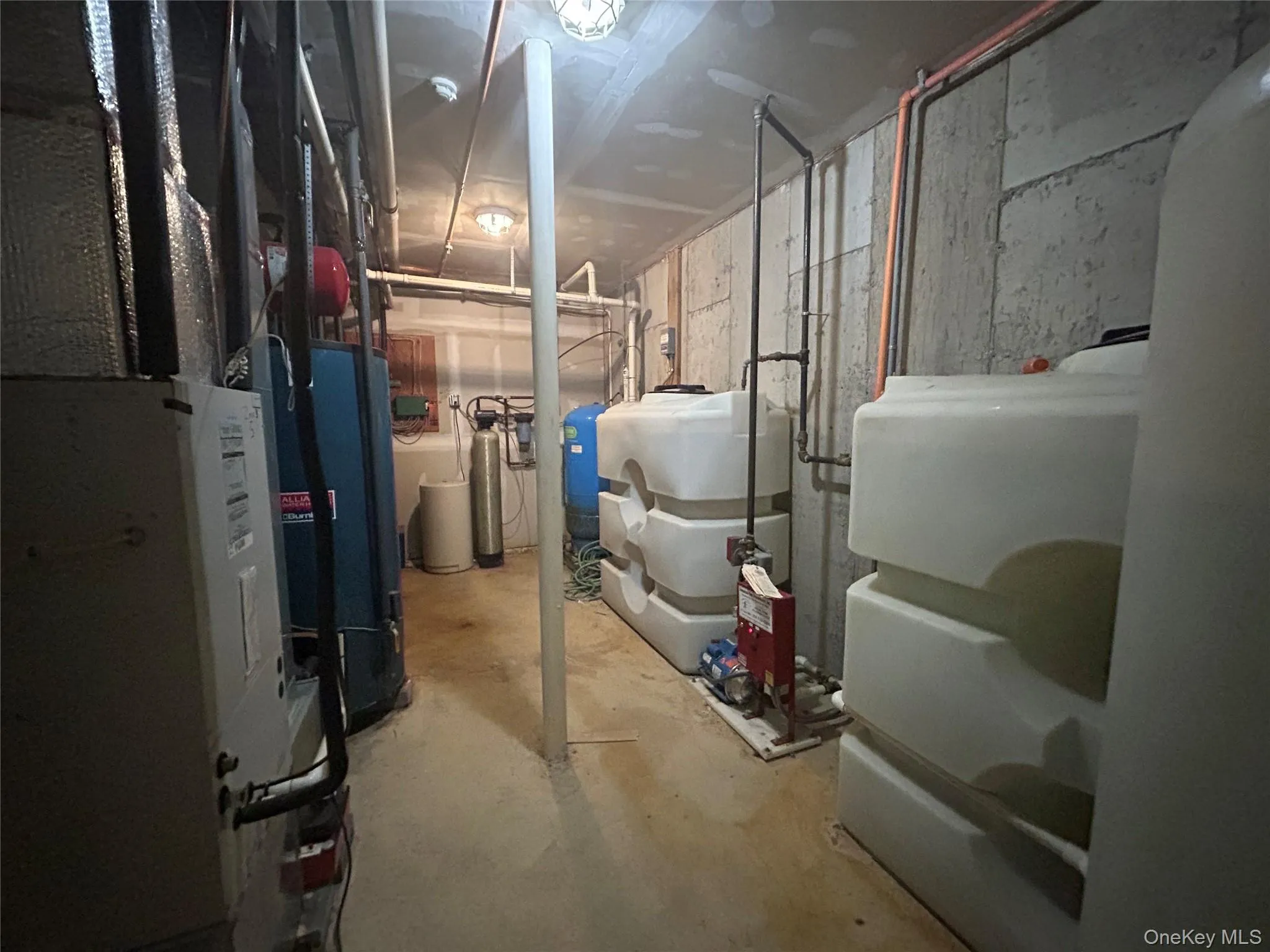 Utilities with heating unit and water heater Utilities with heating unit and water heater