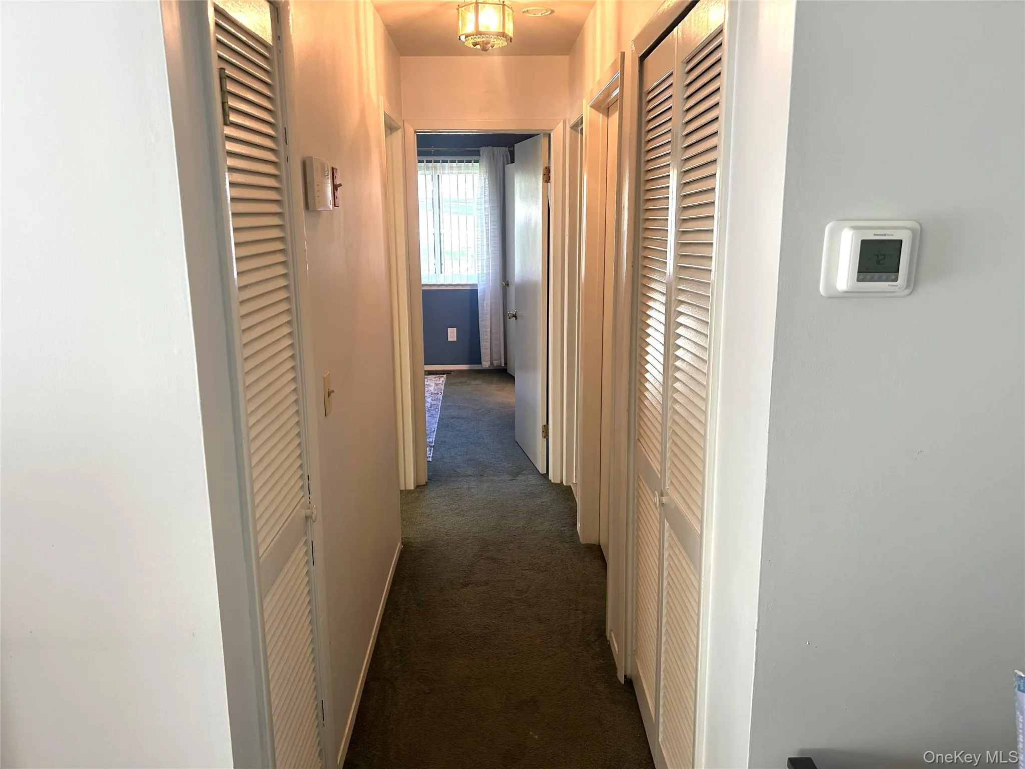 Hallway with closets Hallway with closets