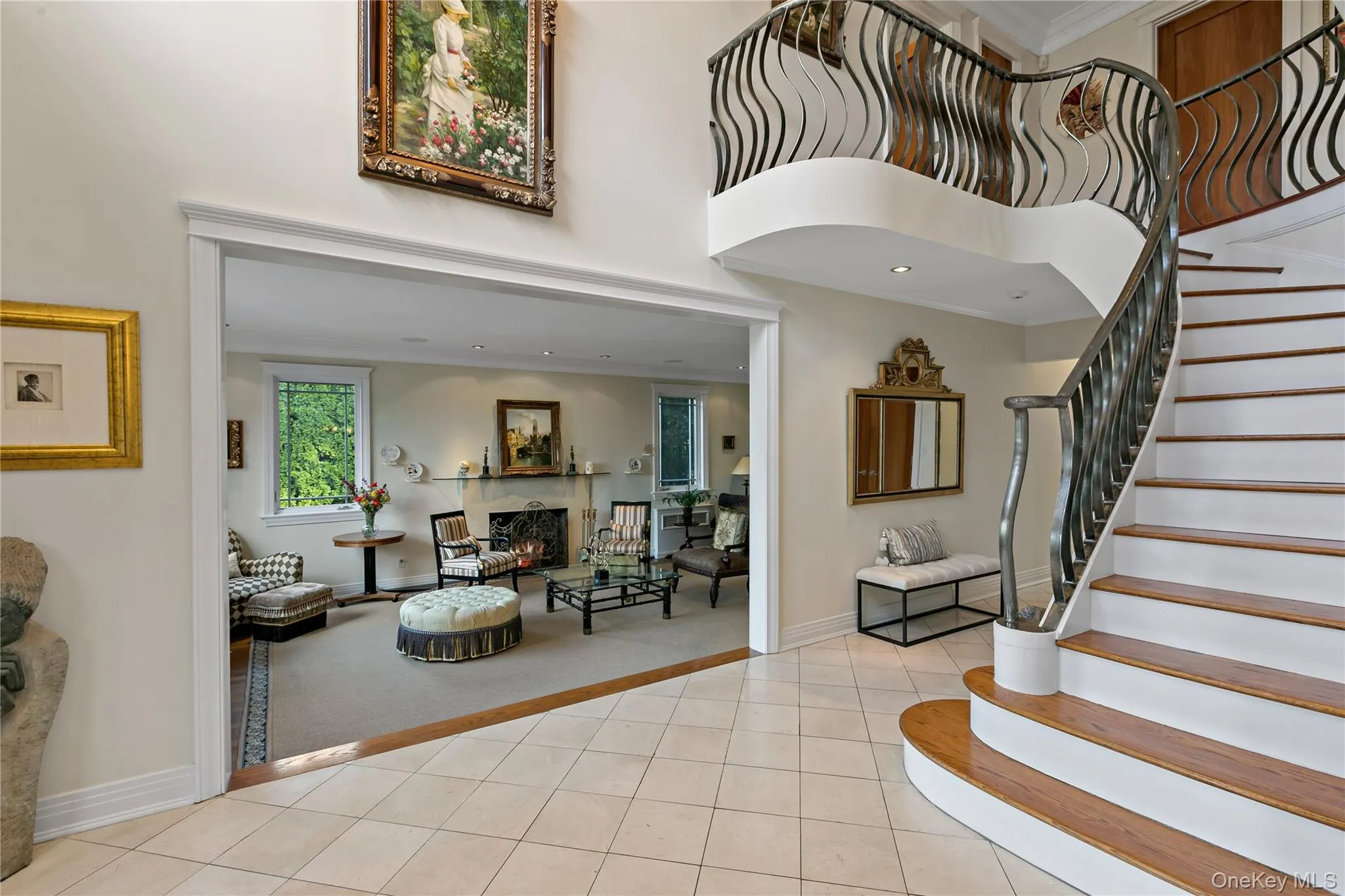 Entrance Foyer with View into the Living Room Entrance Foyer with View into the Living Room