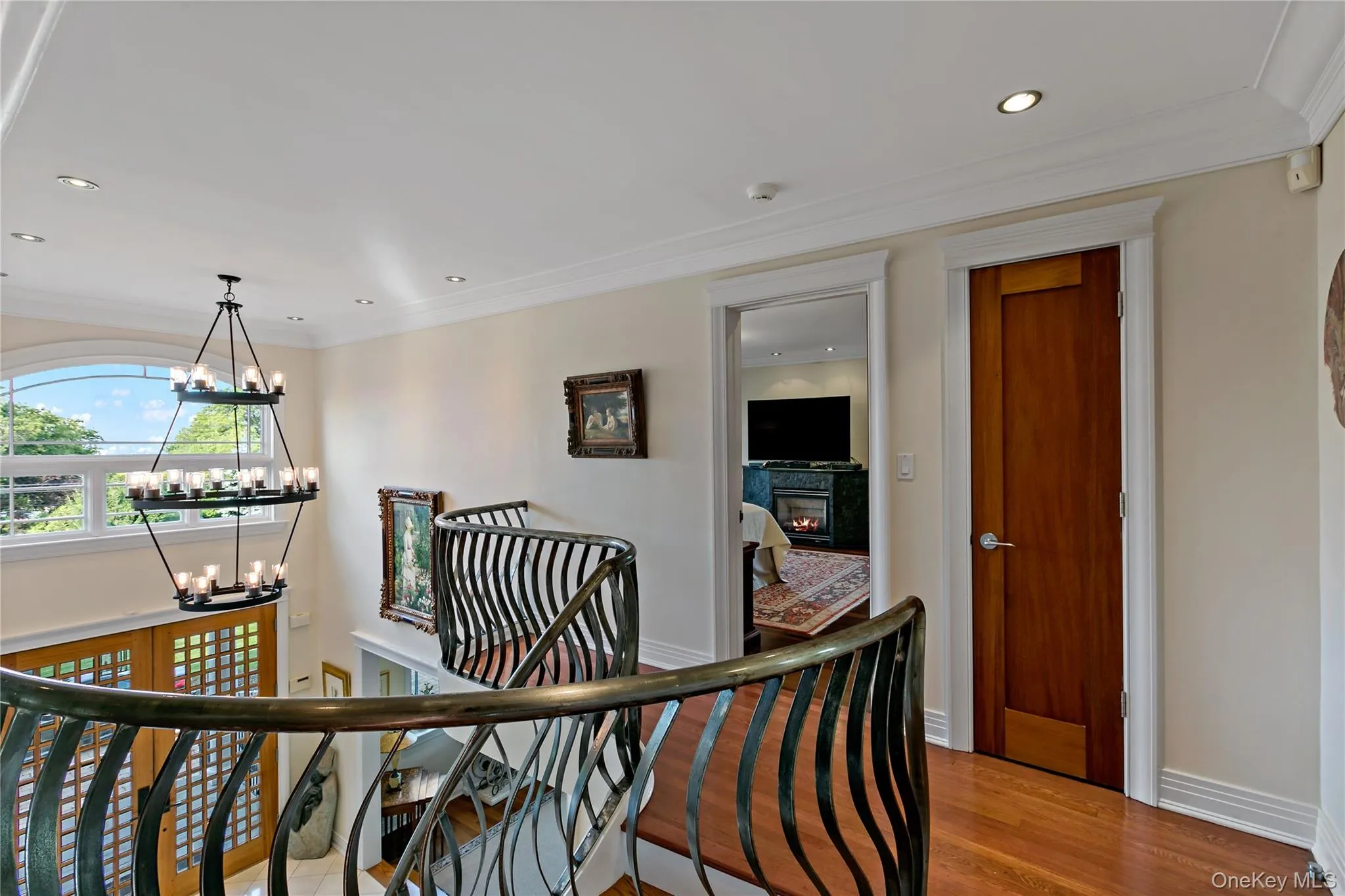 Upstairs Landing with Views of Long Island Sound Upstairs Landing with Views of Long Island Sound