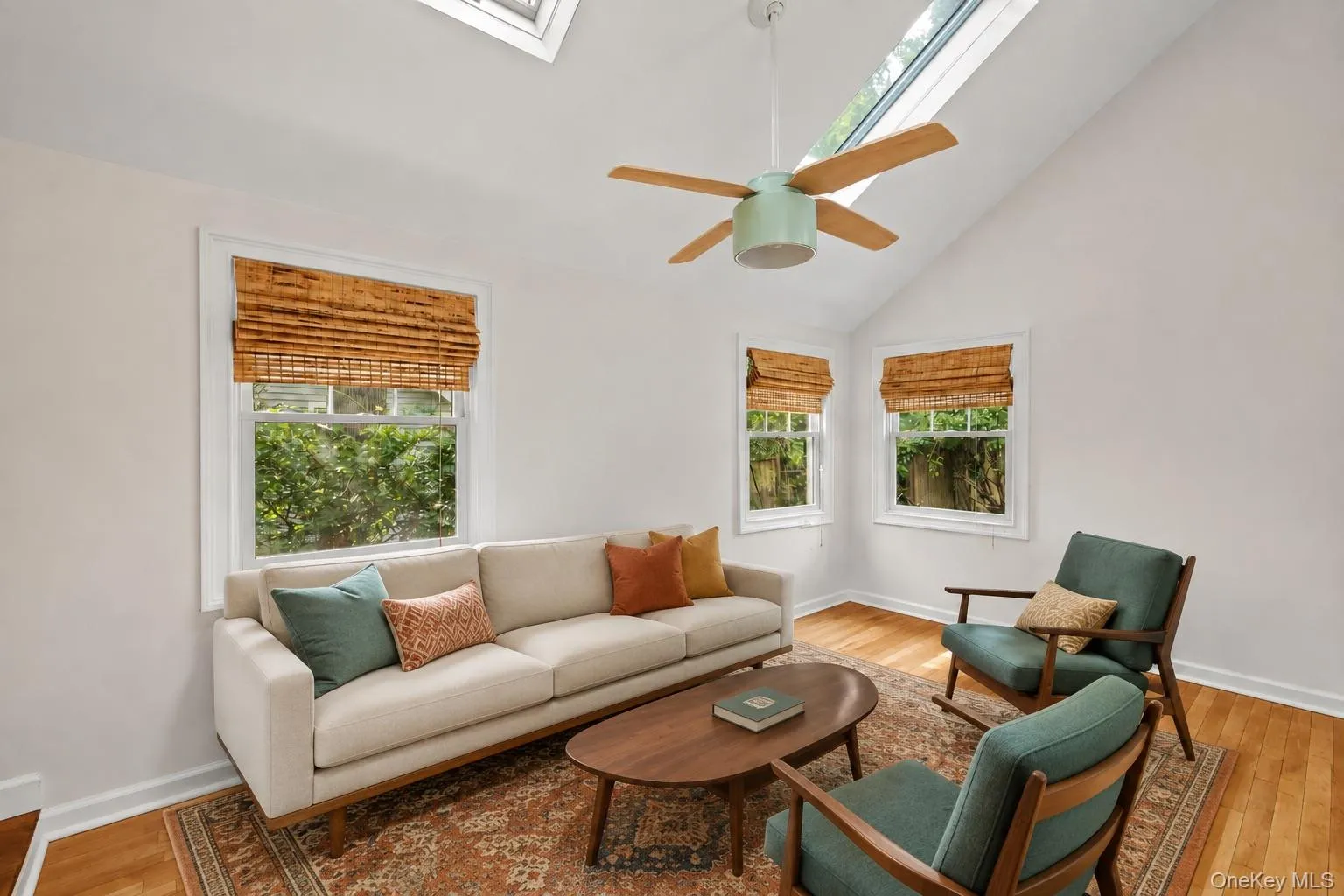 Vaulted Den with 2 New Skylights Vaulted Den with 2 New Skylights