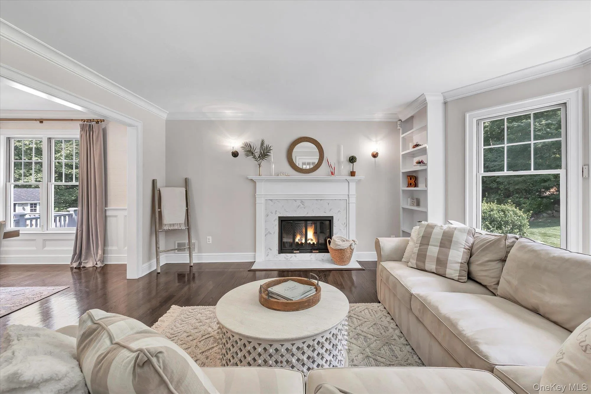 Formal Living Room with Wood Burning Fire Place Formal Living Room with Wood Burning Fire Place