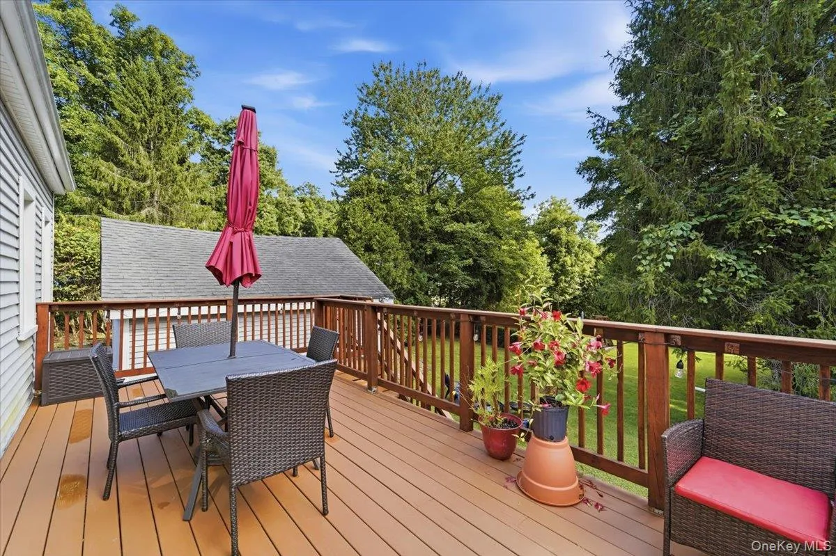 Deck off kitchen with views Deck off kitchen with views