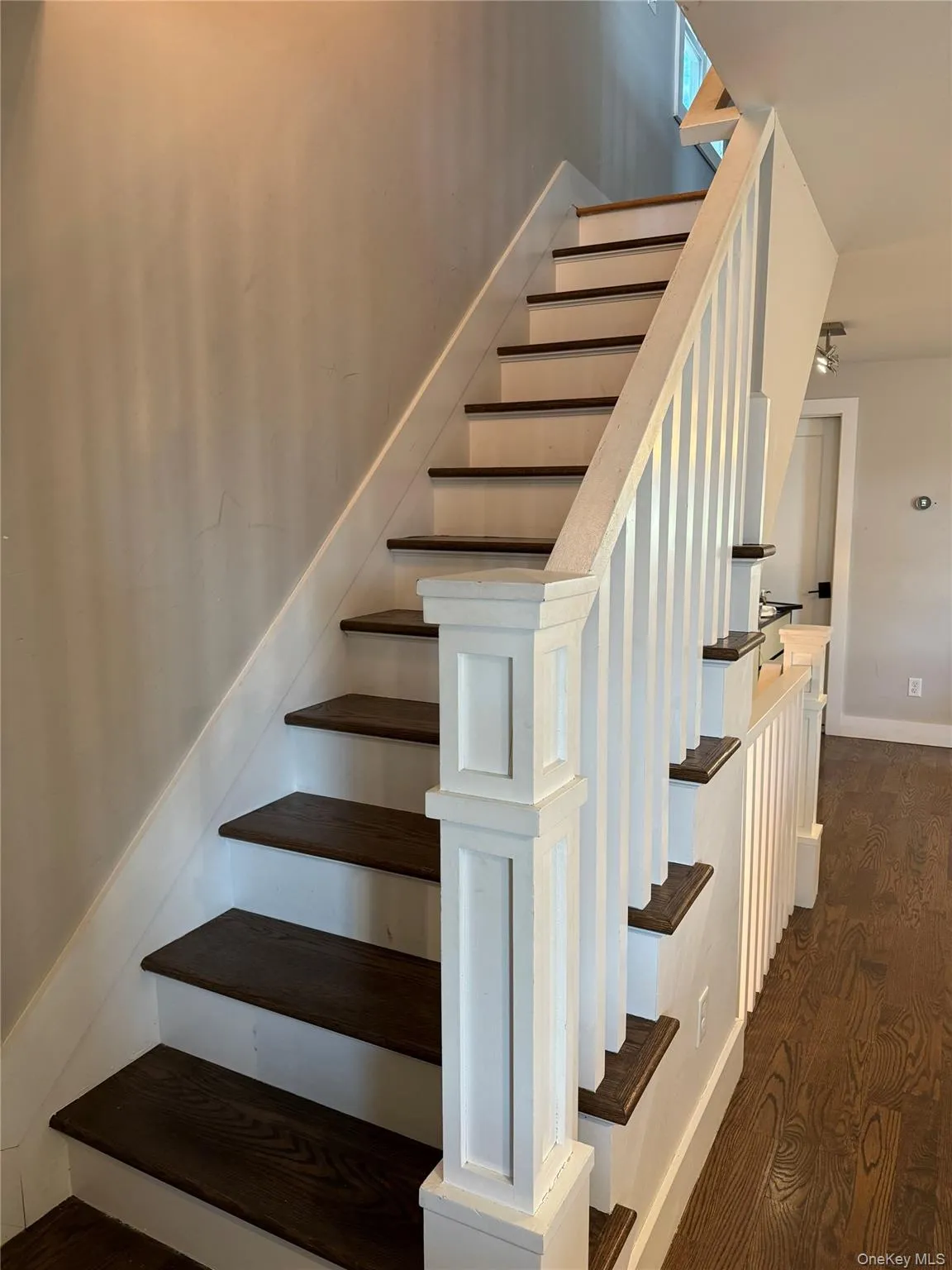 Stairway with wood finished floors Stairway with wood finished floors
