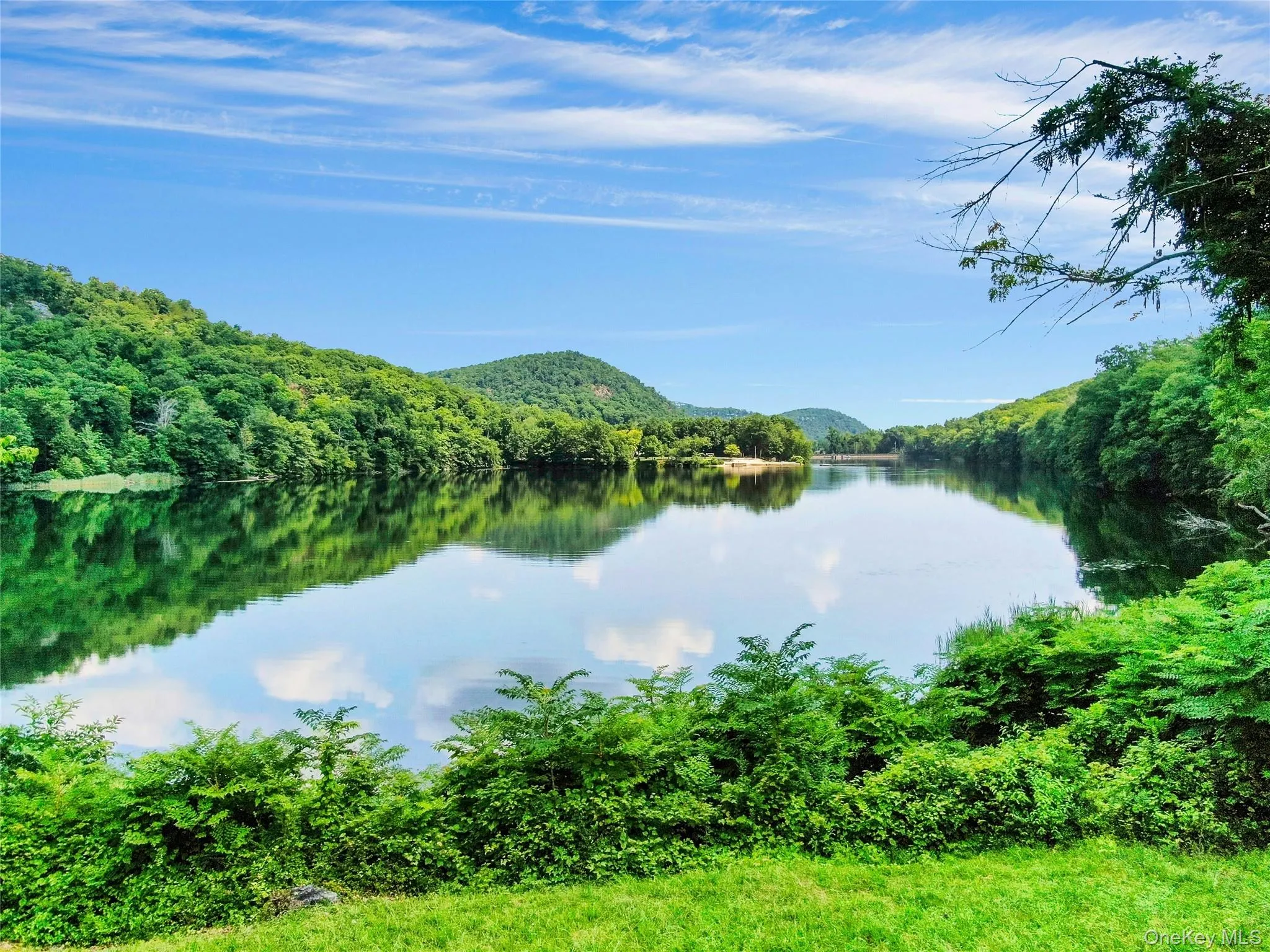 View of Wee Wah lake and Ramapo mountains from the lawn View of Wee Wah lake and Ramapo mountains from the lawn