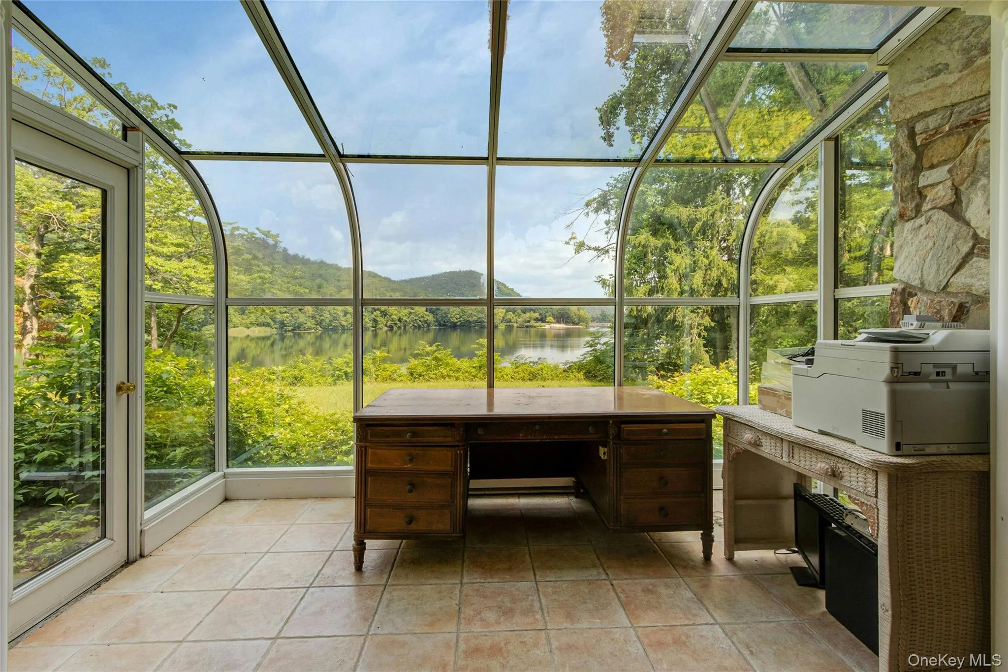 Office alcove with stunning views of Wee Wah Lake and the Ramapo Mountains Office alcove with stunning views of Wee Wah Lake and the Ramapo Mountains