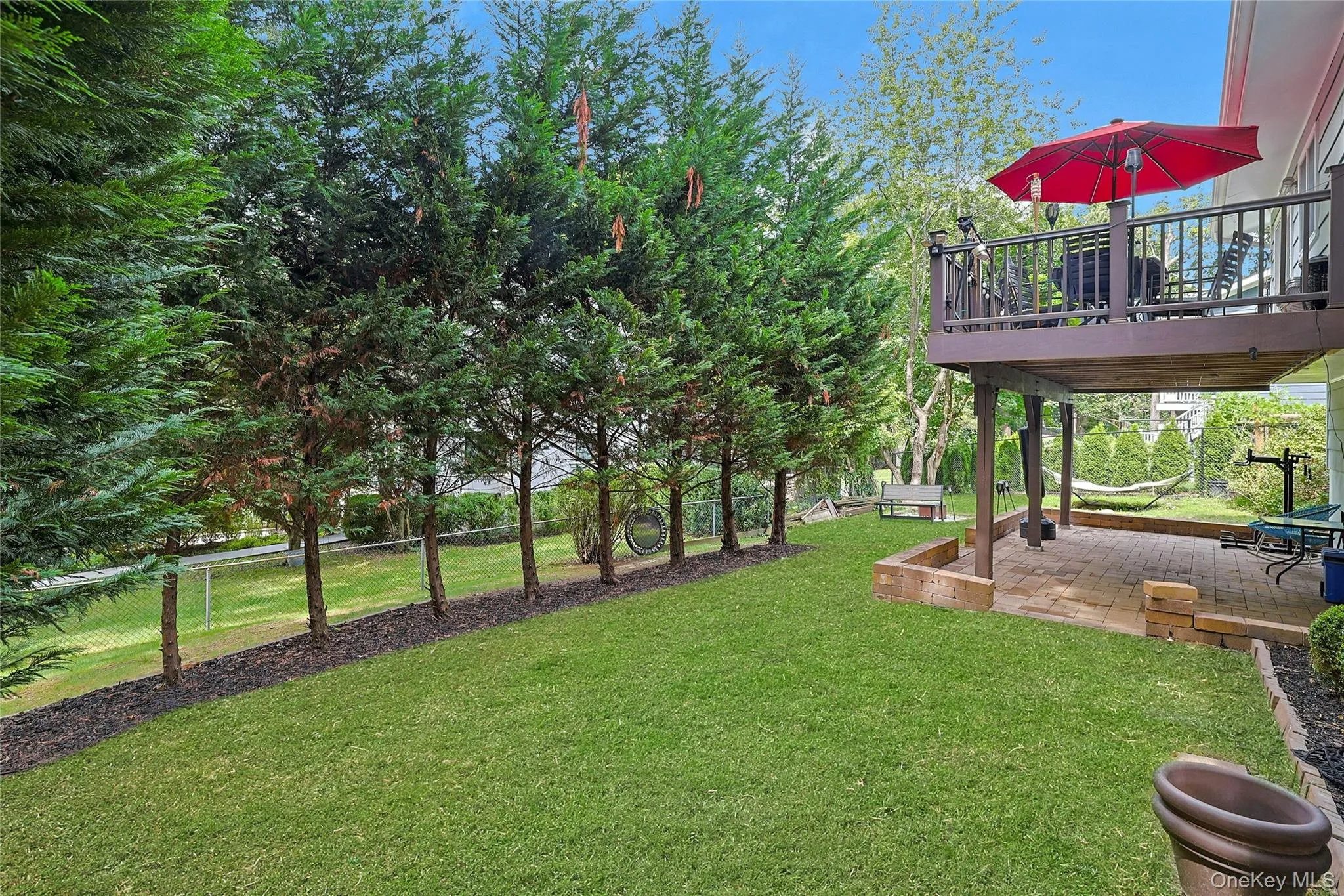 Mature trees for privacy. Mature trees for privacy.