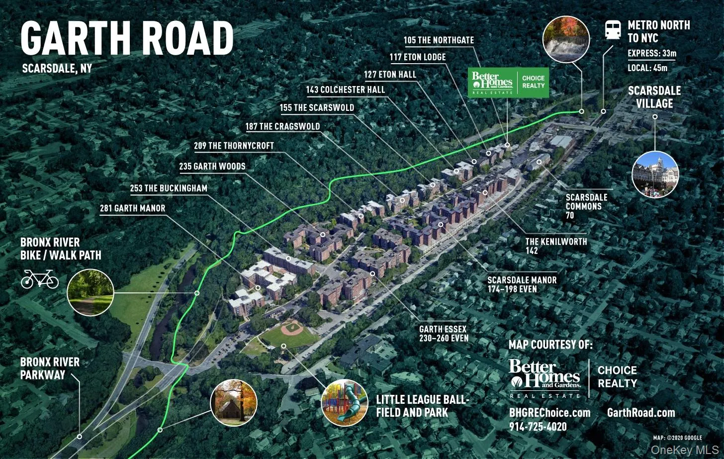 Map of Garth Road Garth Road is a self contained tree lined street and 1/2 mile long starting at the Scarsdale Metro North Train Station and ending at the ball field. Easy walk to Scarsdale village and train. It's only a 33 minute train ride to Grand Central Terminal. As a resident you are entitled to join the Town’s Lake Isle Park, that features a Par 70, 18 hole golf course, 8 Tennis courts and 5 swimming pools including a 50 meter Olympic Pool with eight racing lanes. Map of Garth Road Garth Road is a self contained tree lined street and 1/2 mile long starting at the Scarsdale Metro North Train Station and ending at the ball field. Easy walk to Scarsdale village and train. It's only a 33 minute train ride to Grand Central Terminal. As a resident you are entitled to join the Town’s Lake Isle Park, that features a Par 70, 18 hole golf course, 8 Tennis courts and 5 swimming pools including a 50 meter Olympic Pool with eight racing lanes.