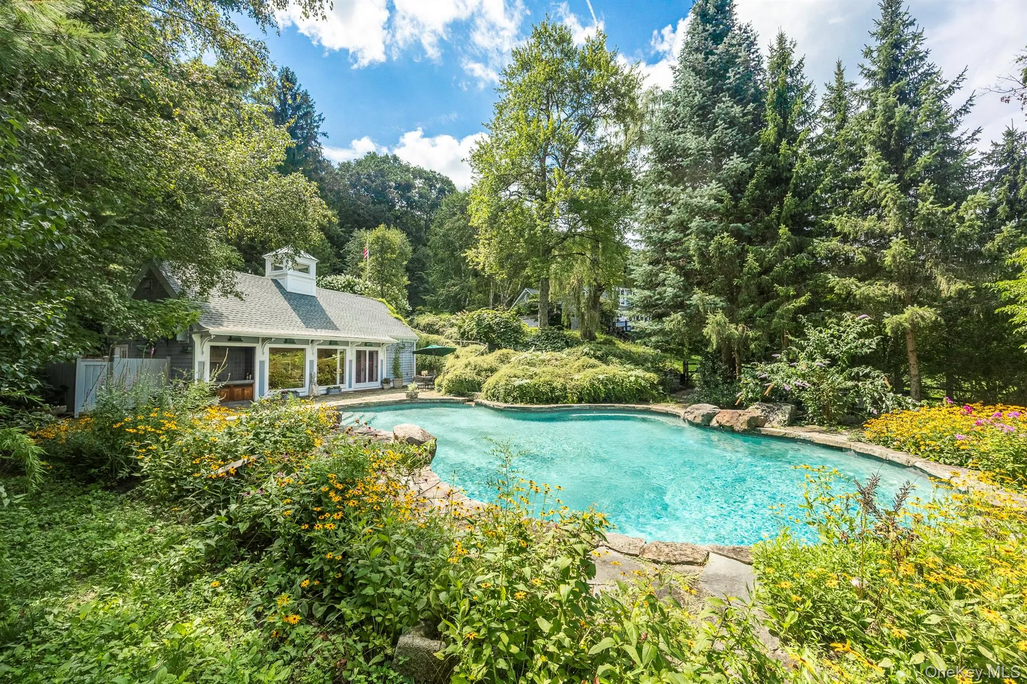 Lush Spa and Pool Area with Gardens Lush Spa and Pool Area with Gardens