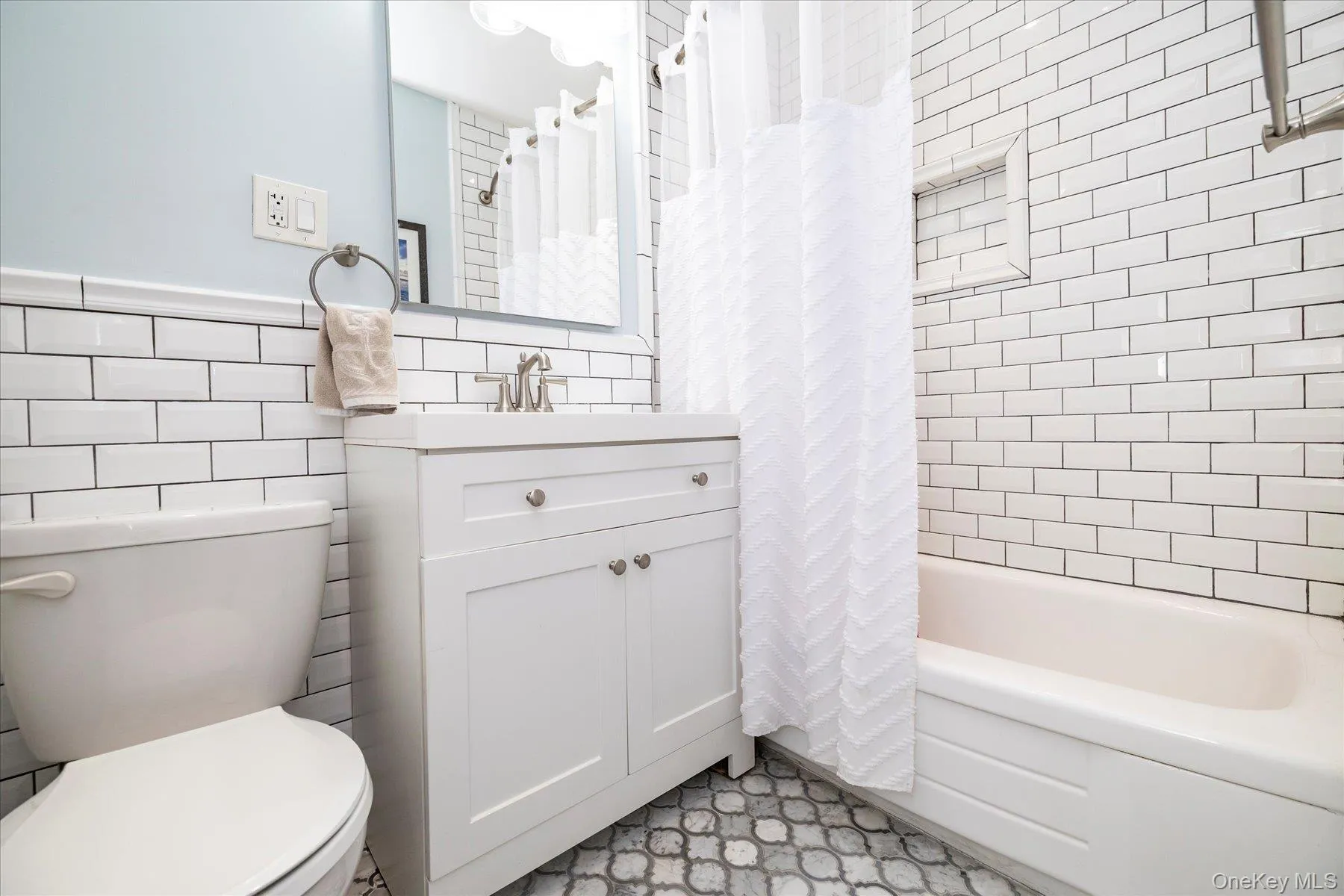 three fixture bathroom with tub three fixture bathroom with tub