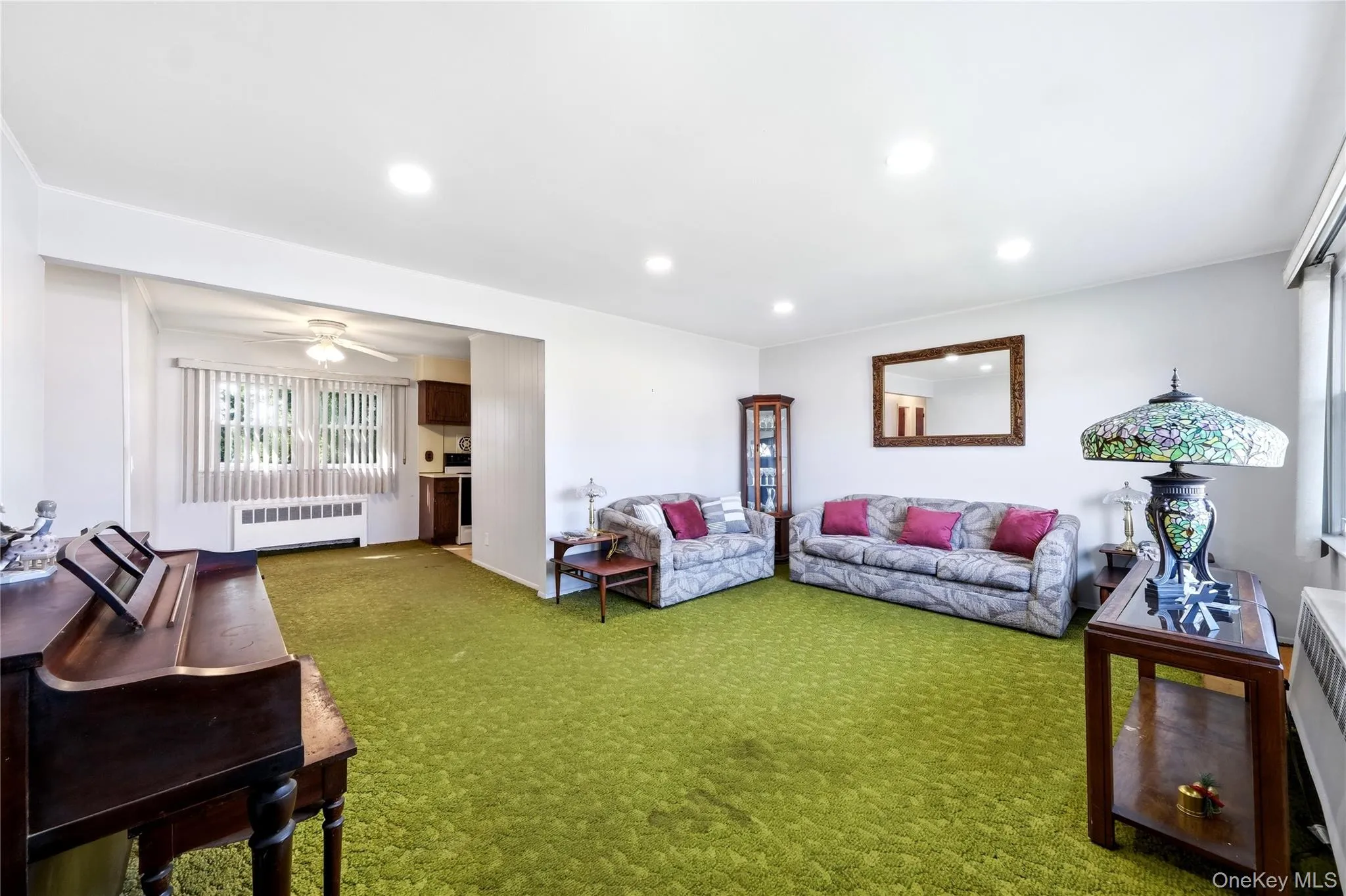 Spacious LR with HW Floors Under Carpet, Recessed Lighting Spacious LR with HW Floors Under Carpet, Recessed Lighting