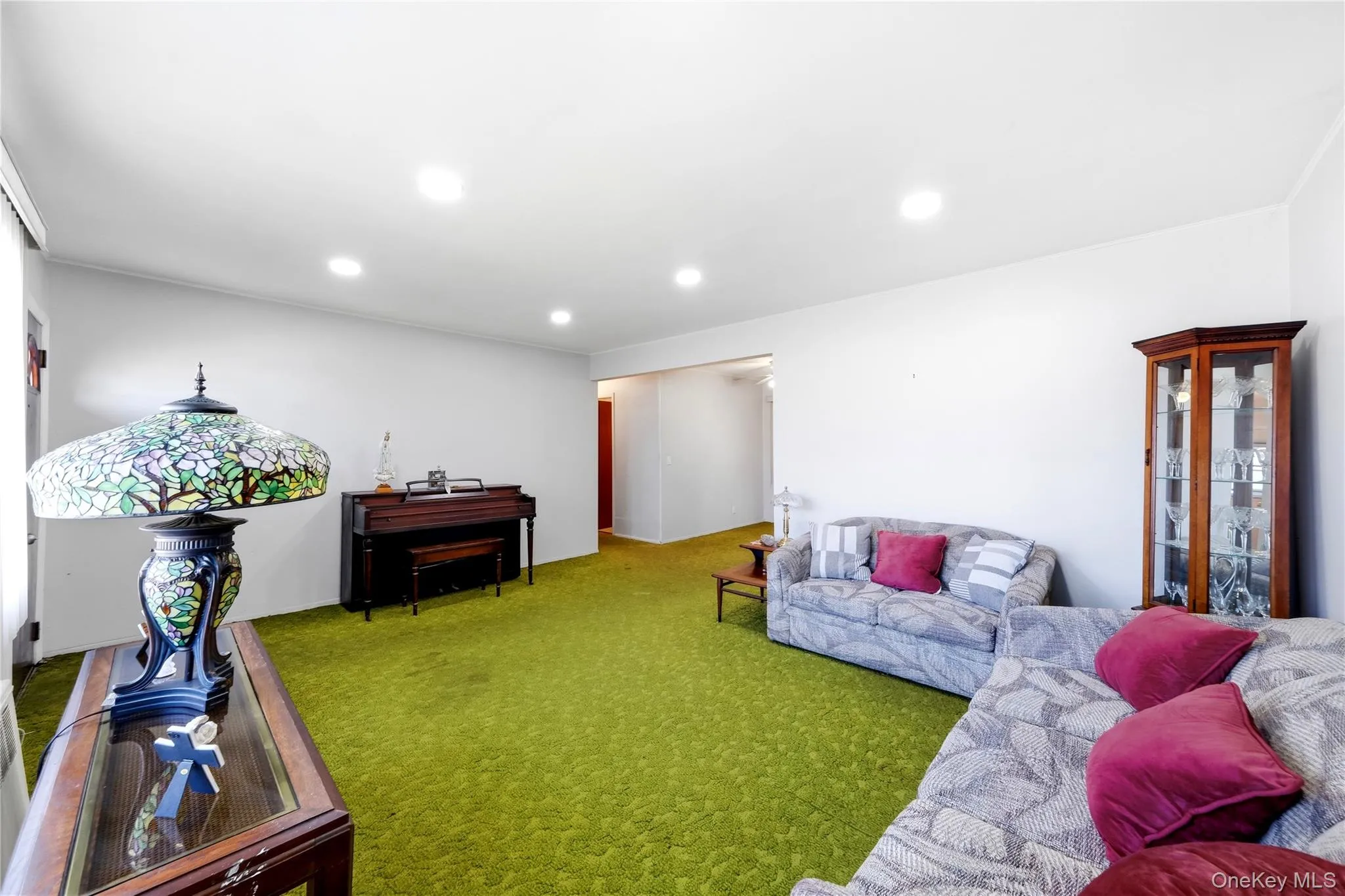 Spacious LR with HW Floors Under Carpet, Recessed Lighting Spacious LR with HW Floors Under Carpet, Recessed Lighting