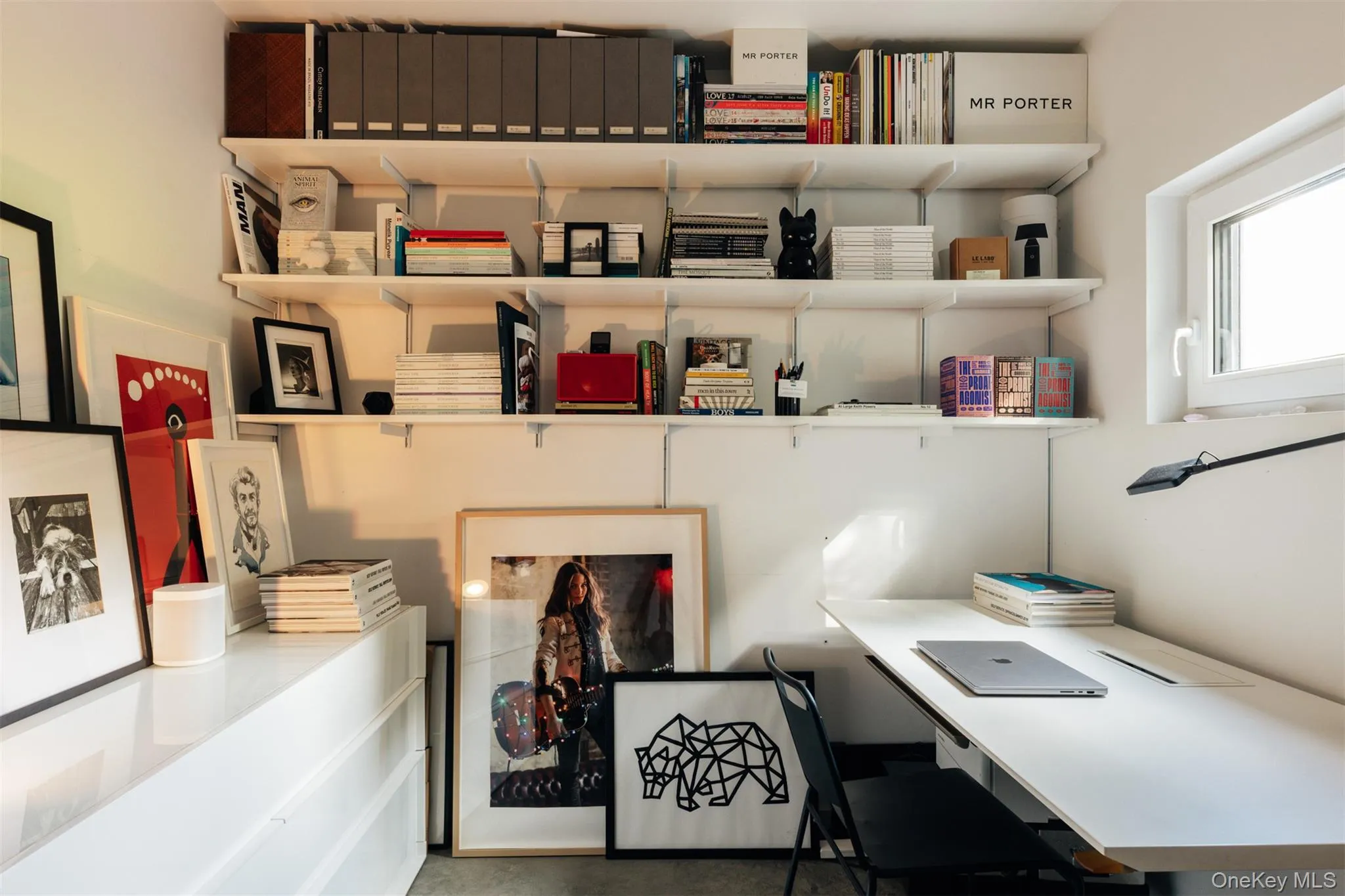 Office featuring concrete flooring Office featuring concrete flooring