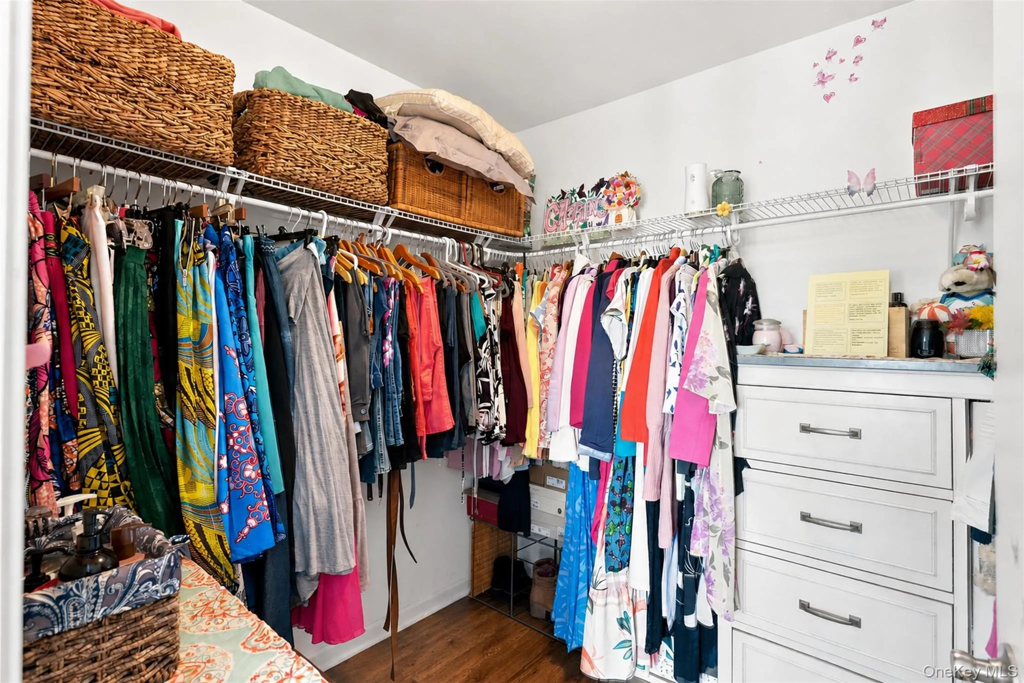 Primary suite closet Primary suite closet