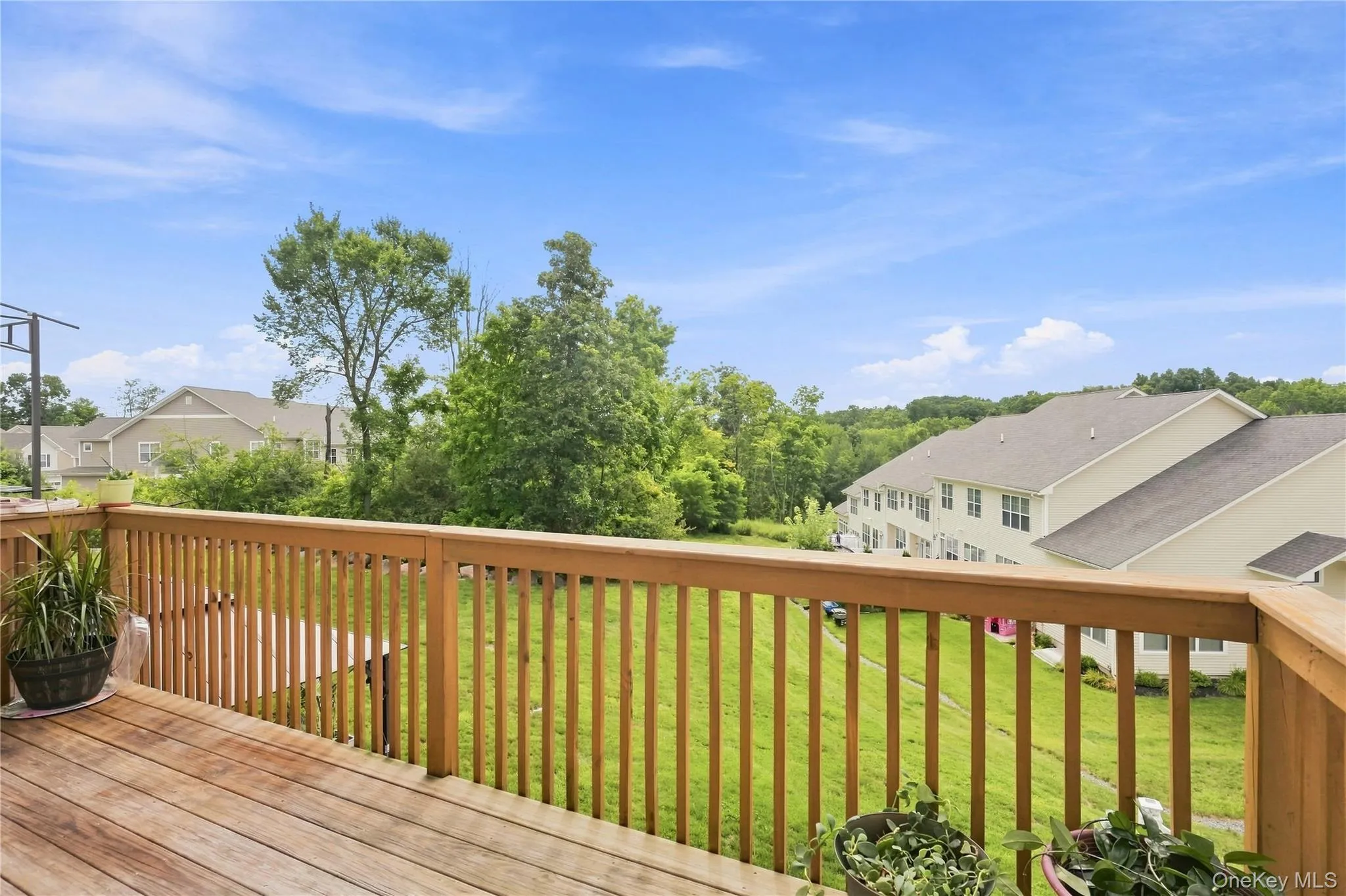 Back deck off the living room Back deck off the living room