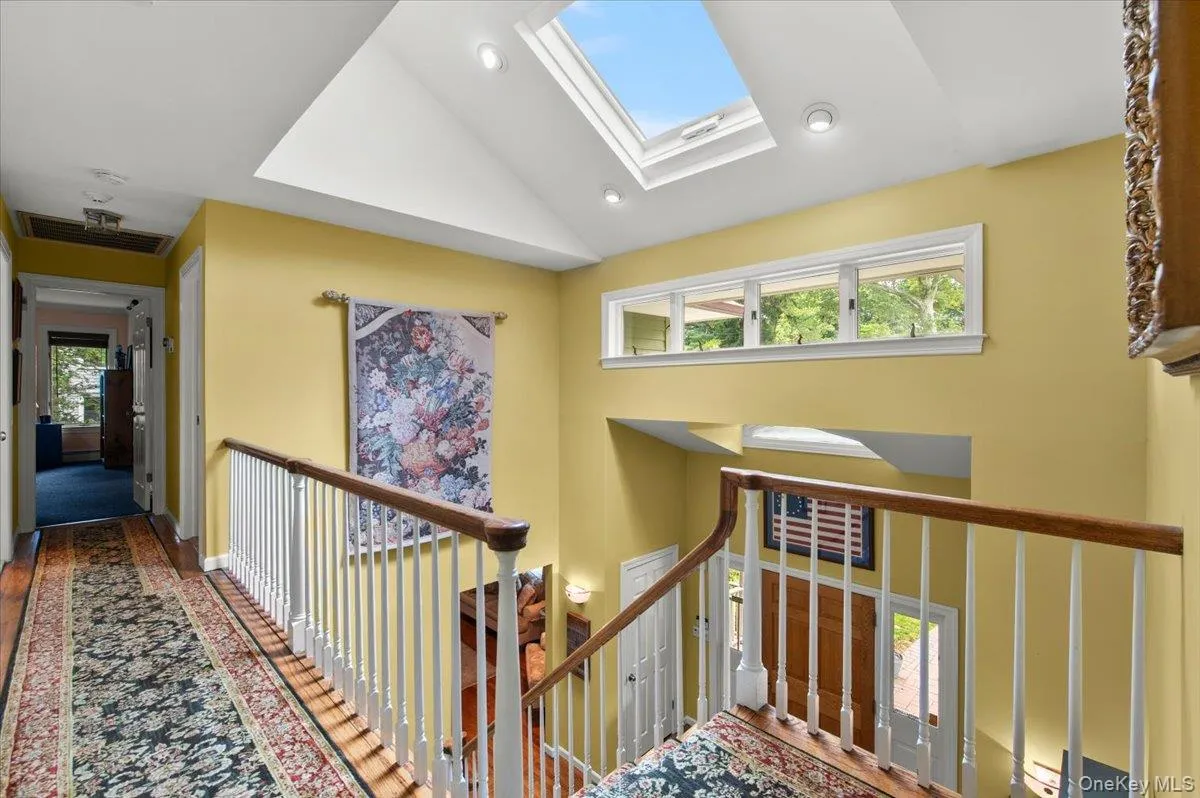 View from second floor showing the beautiful skylights. View from second floor showing the beautiful skylights.