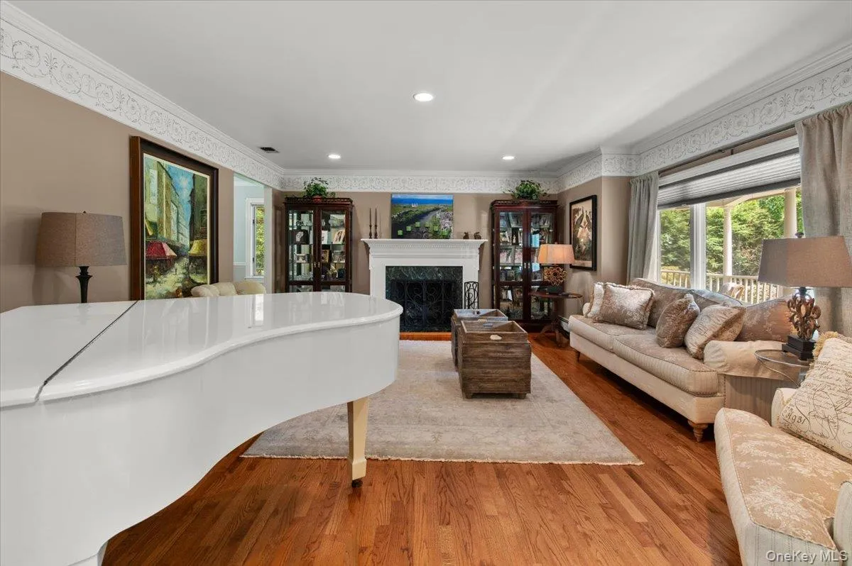 Formal living room with gas fireplace Formal living room with gas fireplace