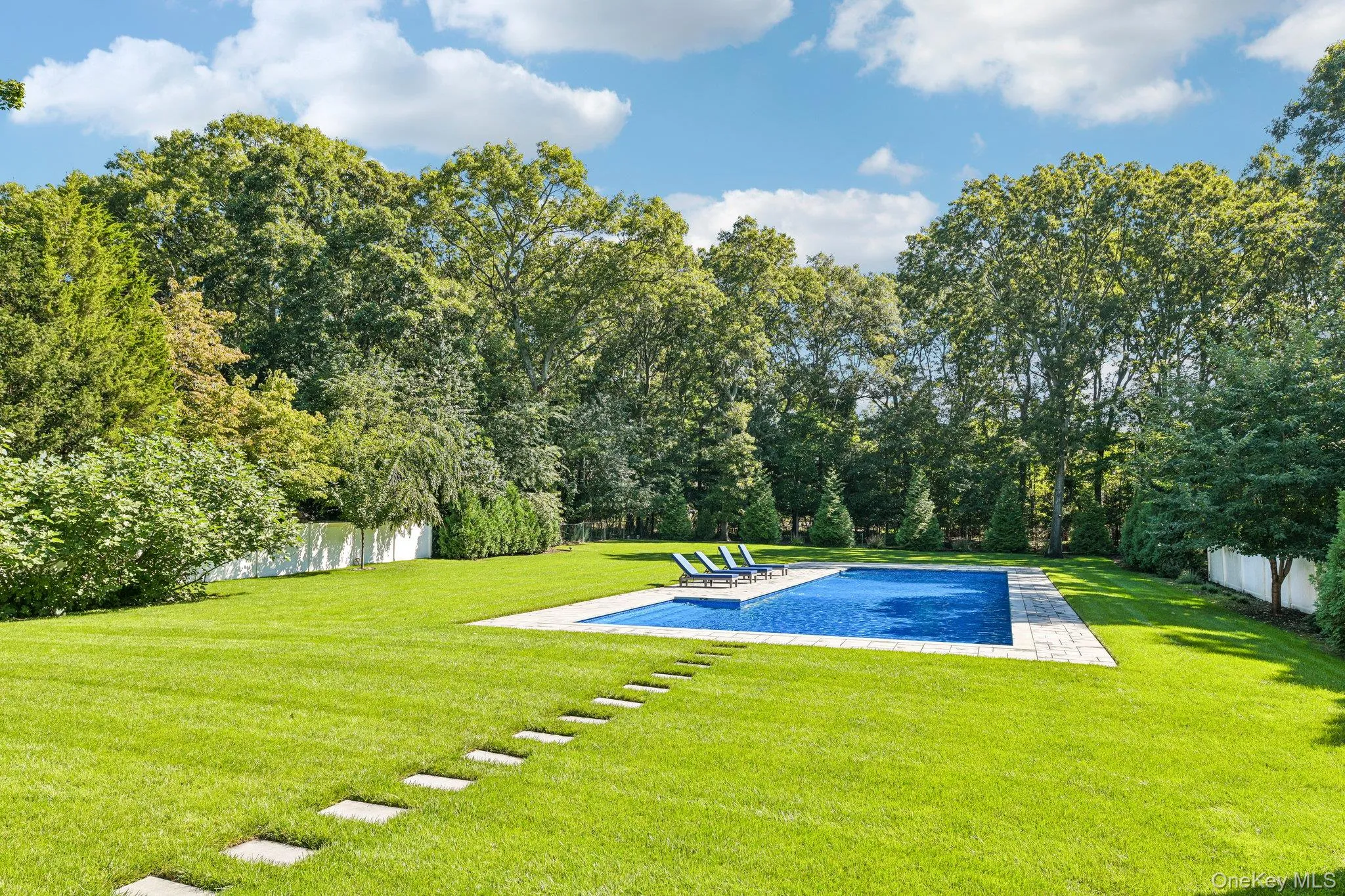 Beautiful Backyard woods and pool view. Beautiful Backyard woods and pool view.