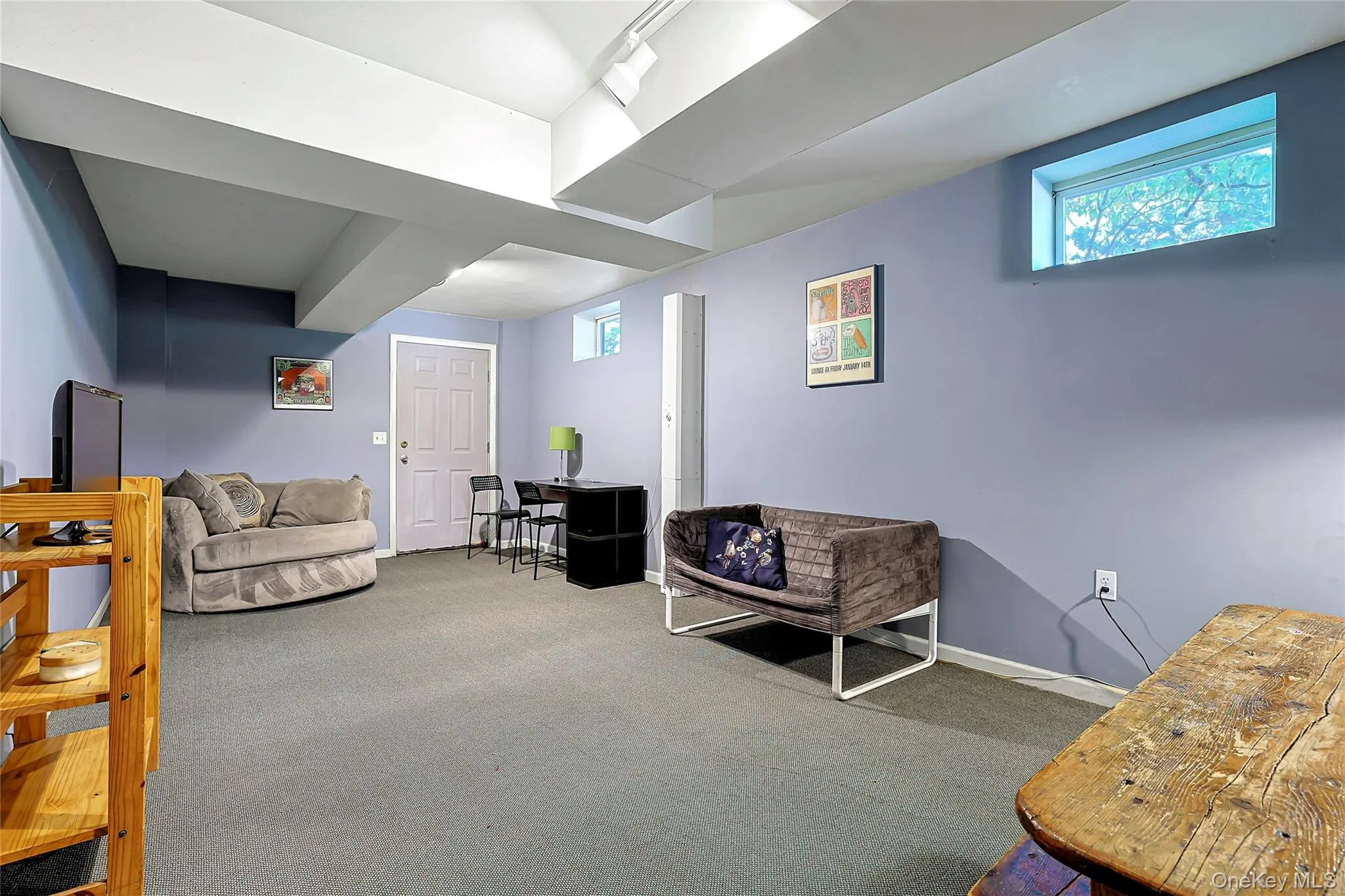 Finished basement room offers flexible space for a rec room, guest area, home office, gym, or whatever best fits your needs. Finished basement room offers flexible space for a rec room, guest area, home office, gym, or whatever best fits your needs.