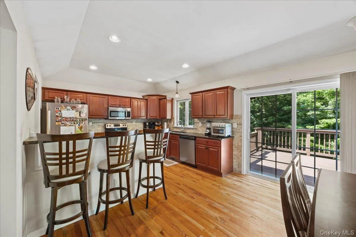 Kitchen with breakfast bar. Kitchen with breakfast bar.