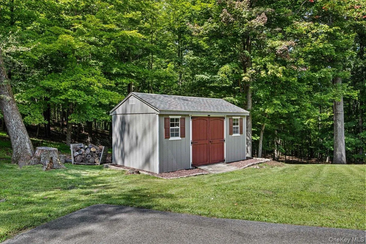 Large storage shed. Large storage shed.
