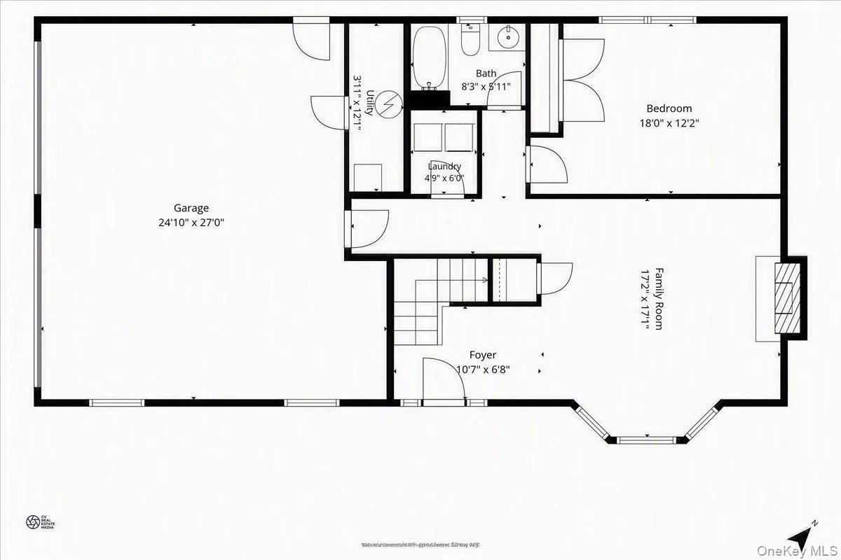 First level floor plan. First level floor plan.