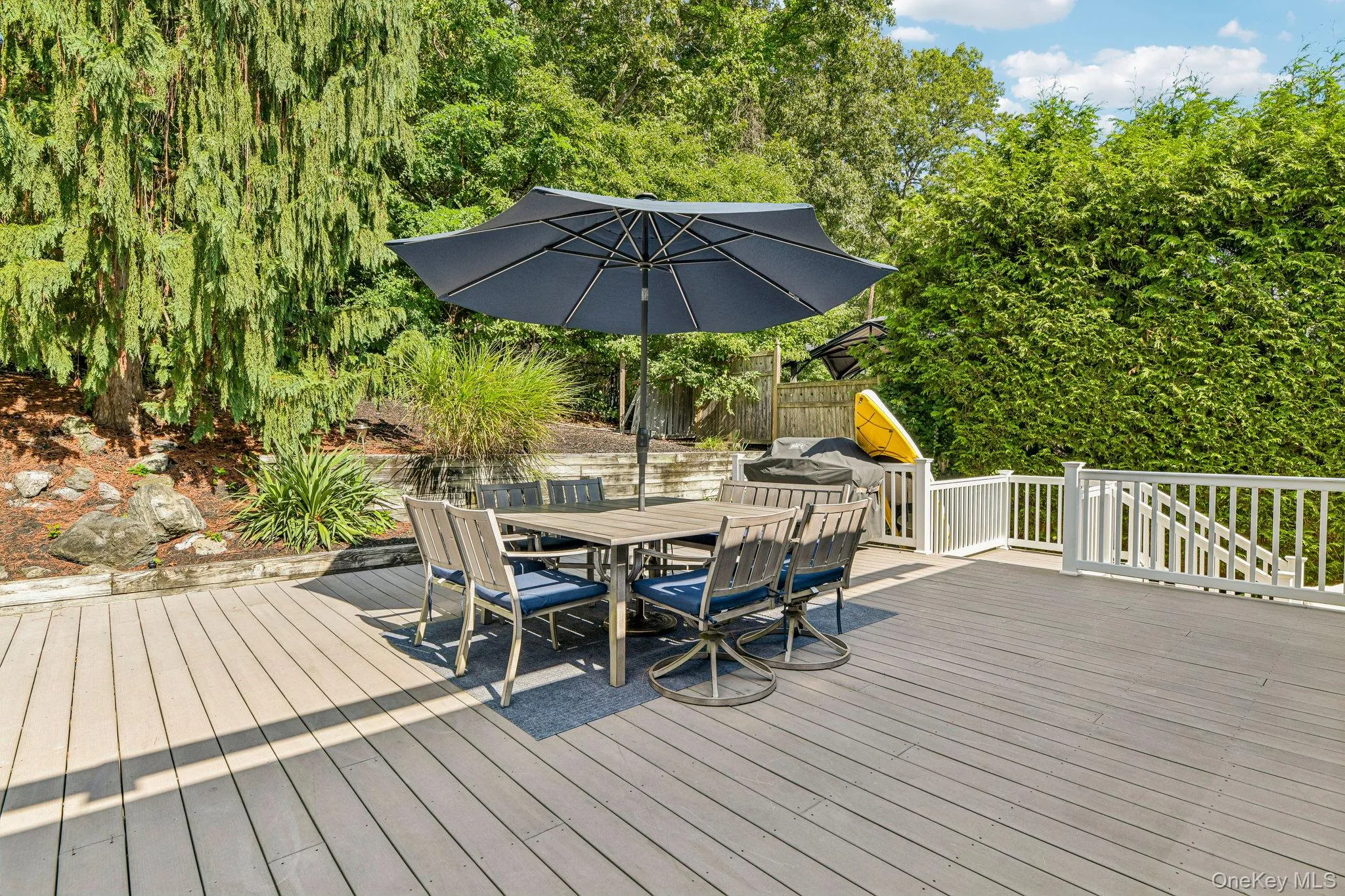 Composite deck off the Living room Composite deck off the Living room