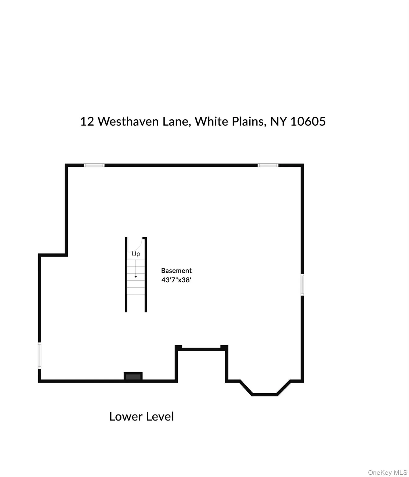 Lower level floor plan. Lower level floor plan.