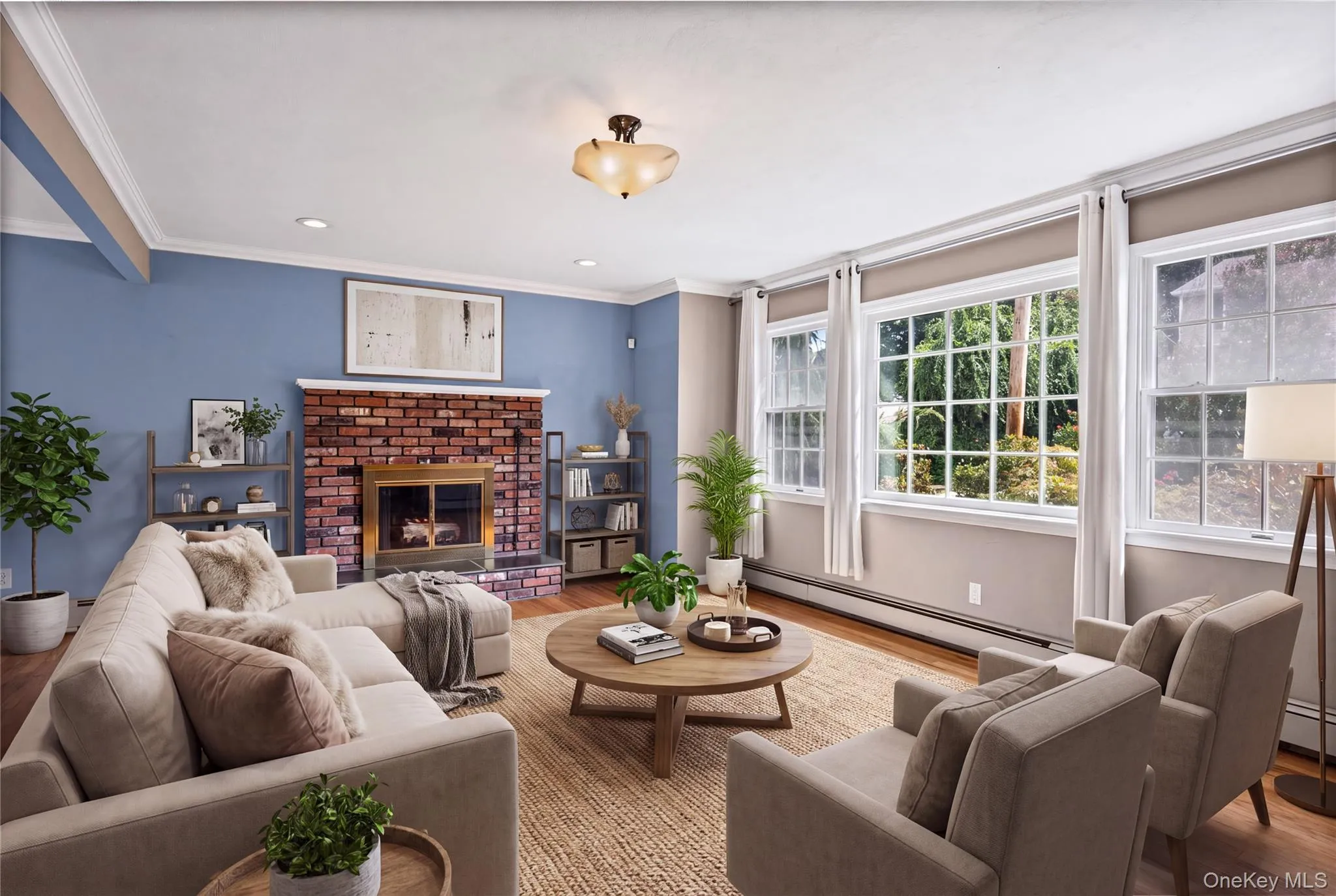 Living room virtually staged Living room virtually staged
