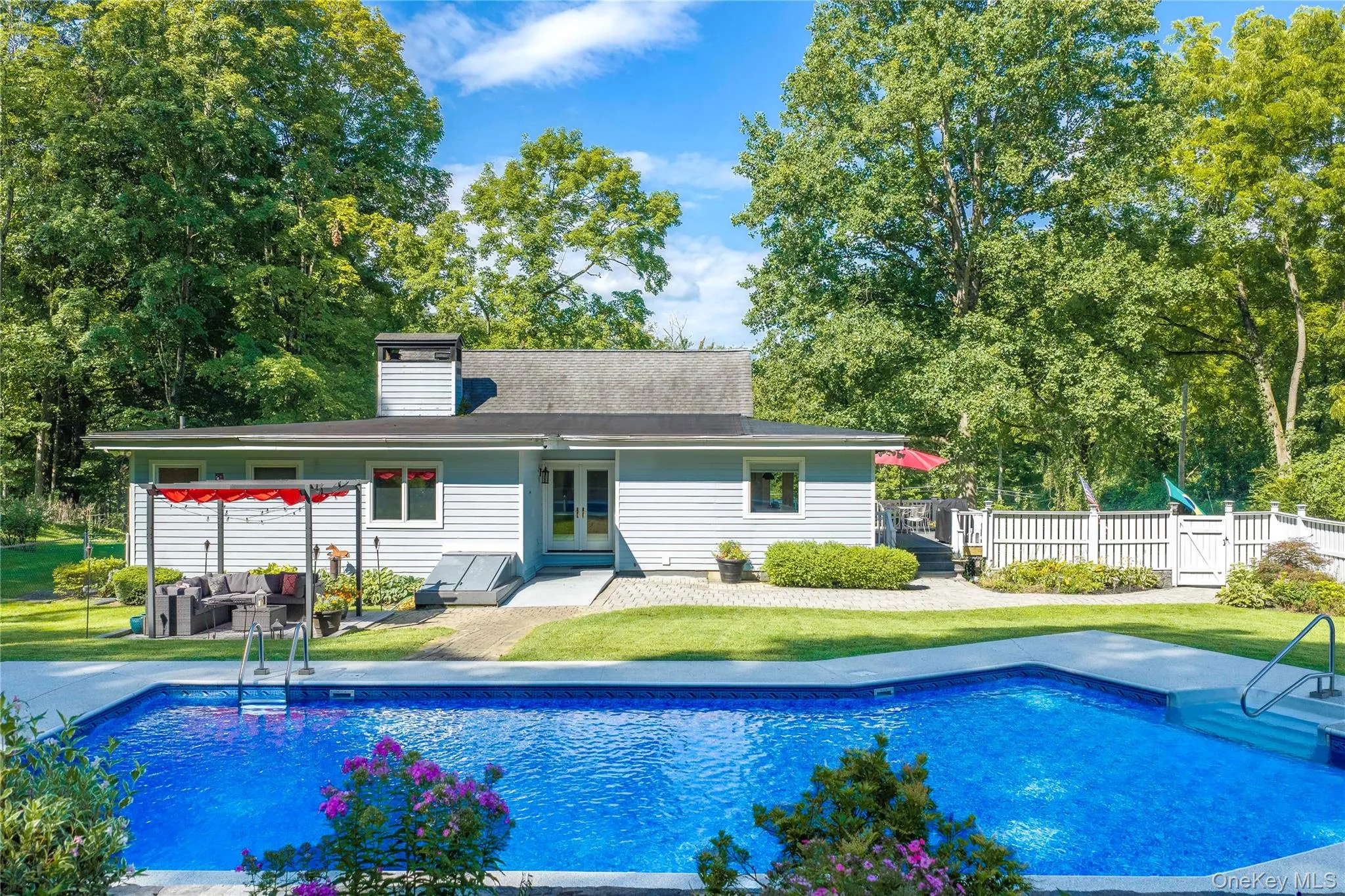 The backyard is truly an oasis. The backyard is truly an oasis.