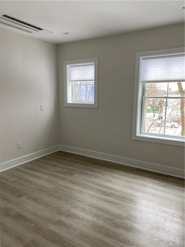 Empty room with a healthy amount of sunlight and hardwood / wood-style floors Empty room with a healthy amount of sunlight and hardwood / wood-style floors