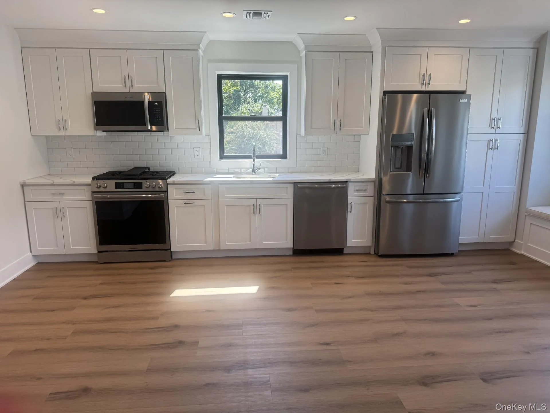 Kitchen with stainless steel appliances Kitchen with stainless steel appliances