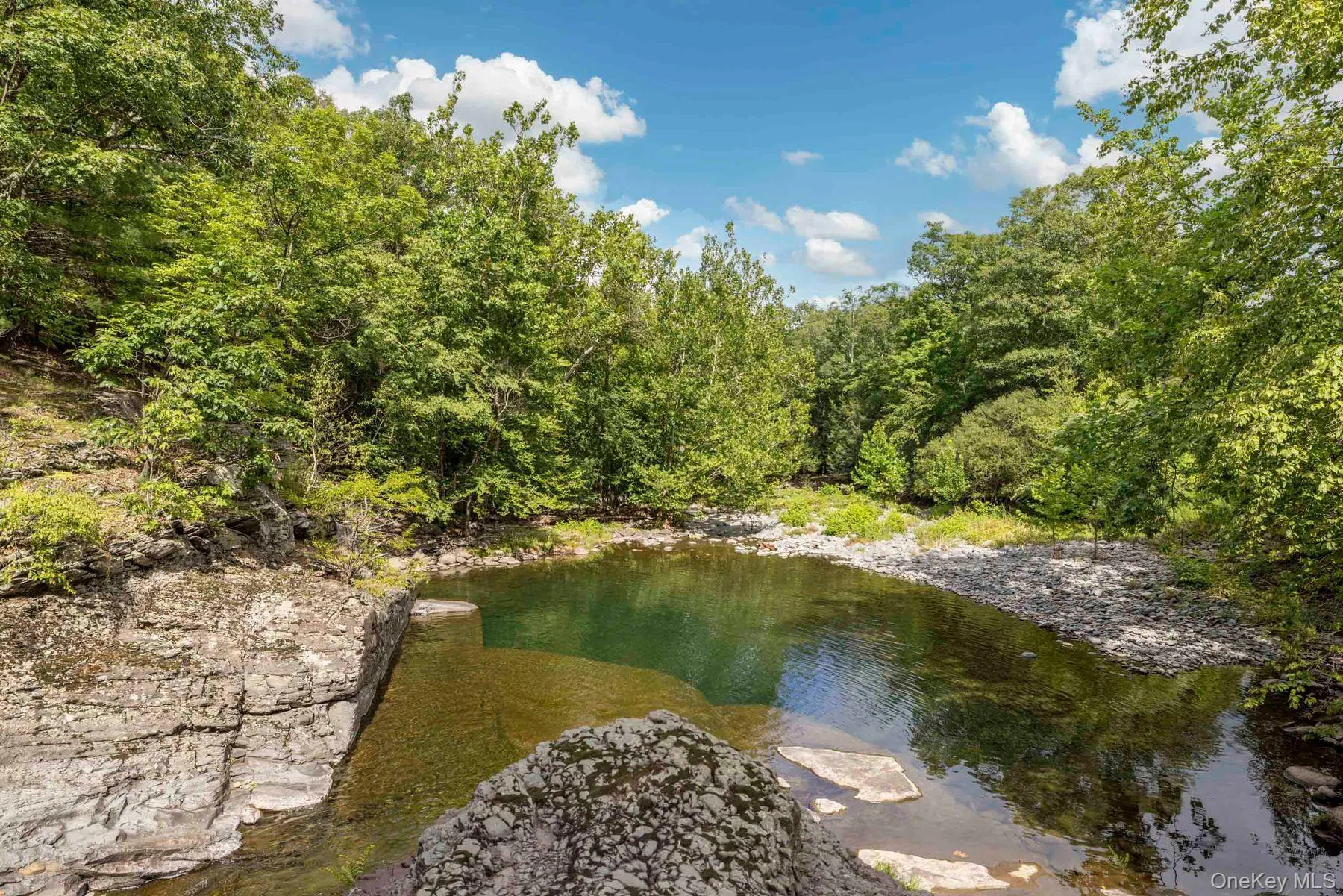 The spring-fed swimming pond offers a peaceful spot for swimming and relaxing. The spring-fed swimming pond offers a peaceful spot for swimming and relaxing.