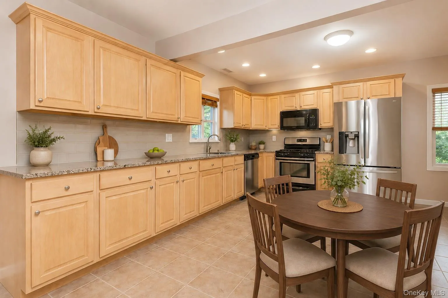 Large Eat in Kitchen, Granite Countertops & Stainless Steel Appliances Virtually staged Large Eat in Kitchen, Granite Countertops & Stainless Steel Appliances Virtually staged