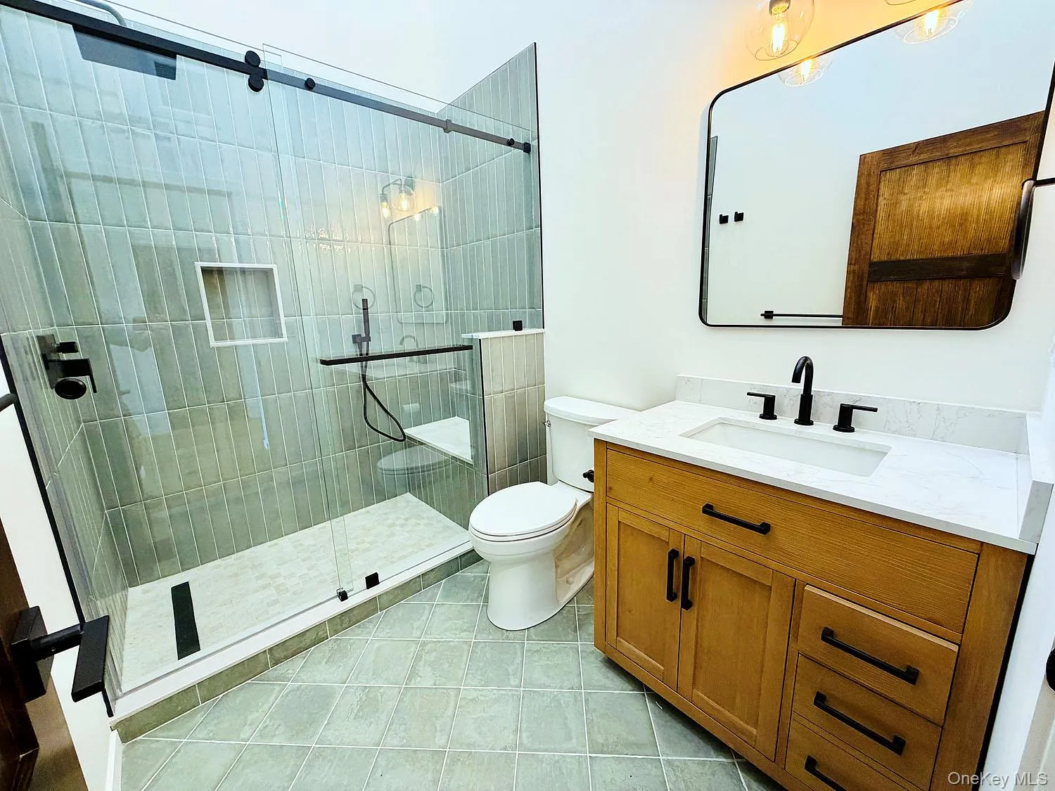 Full bath in hallway Full bath in hallway