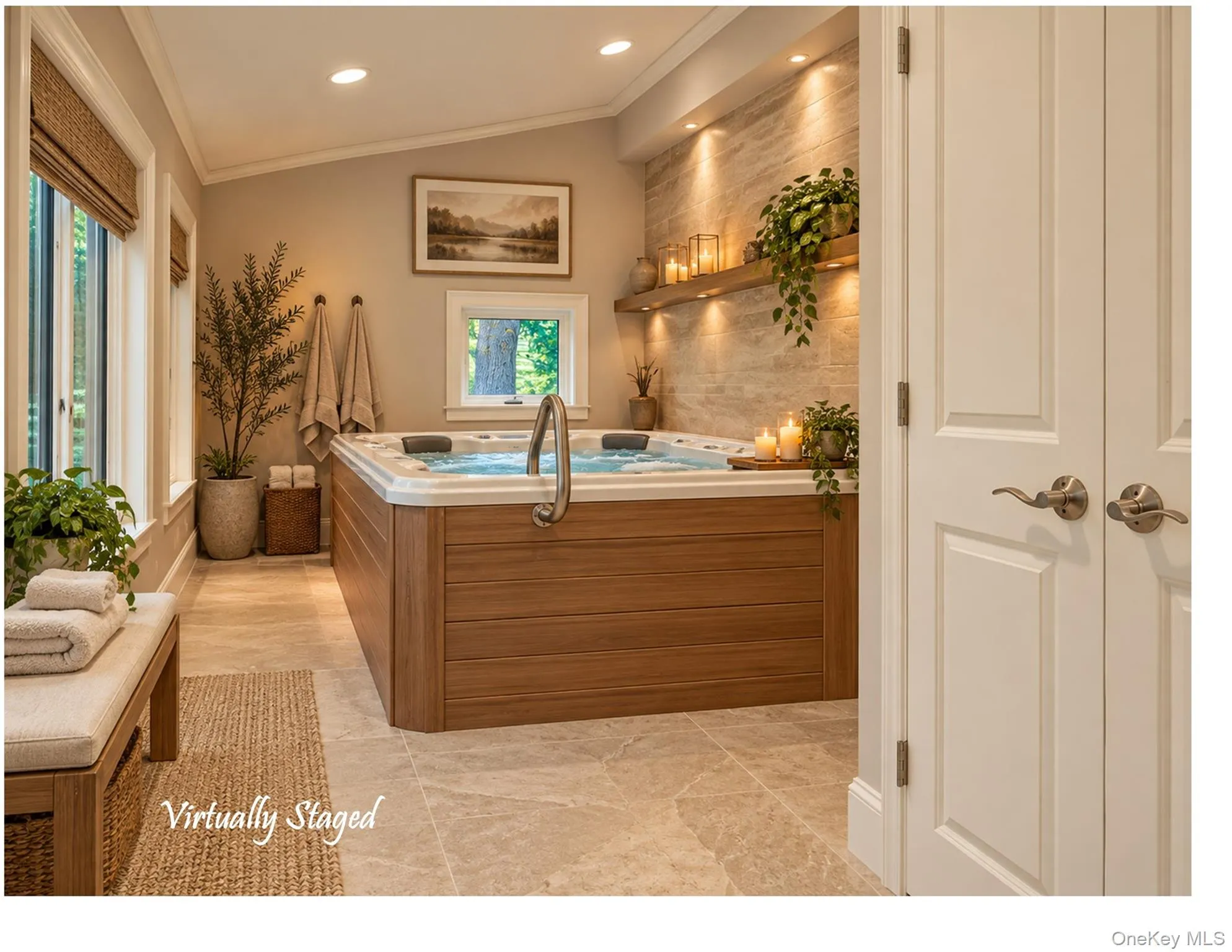 Just beyond the dinette is your private spa! Just beyond the dinette is your private spa!
