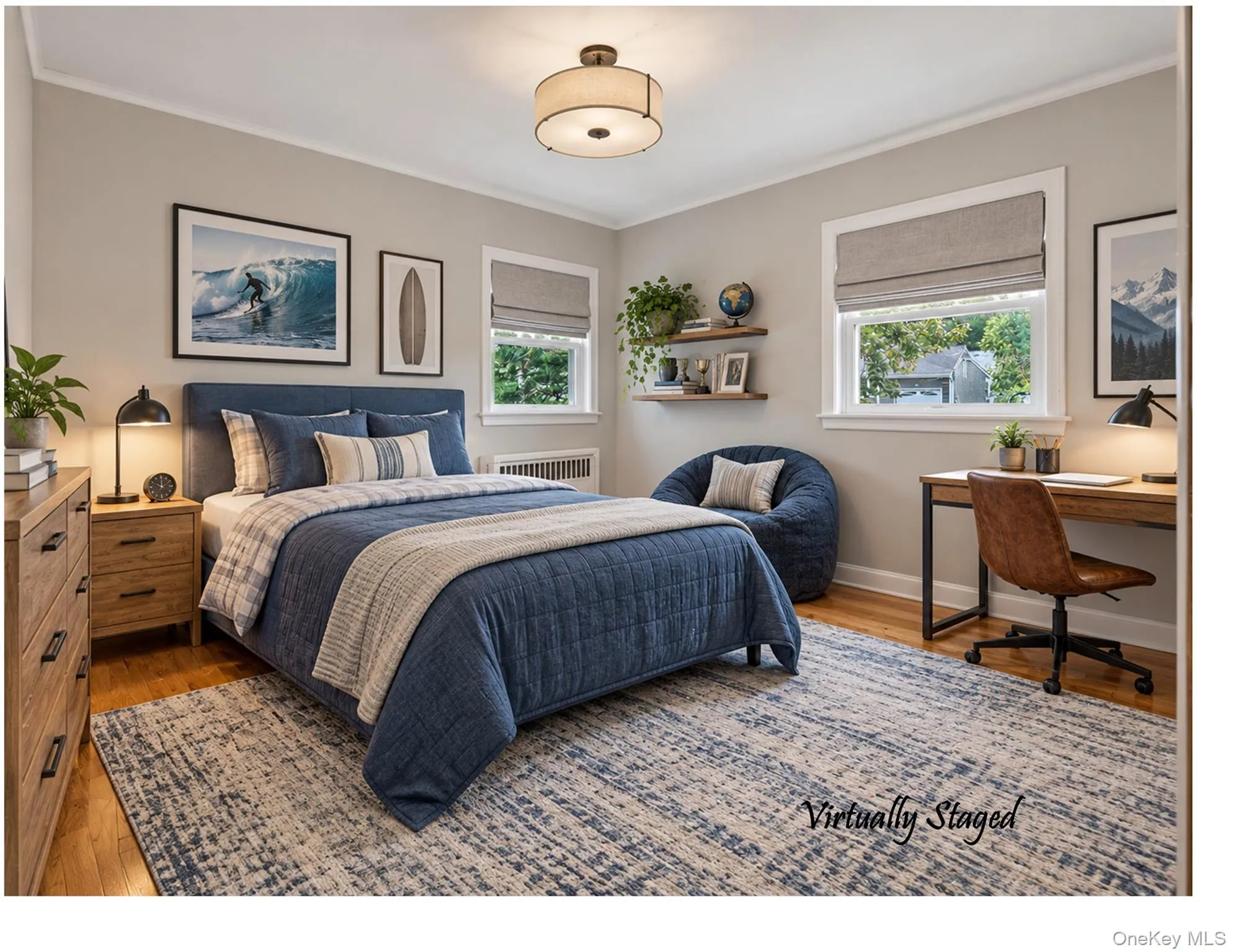 The second Bedroom on the first level also offers original hardwood floors. The second Bedroom on the first level also offers original hardwood floors.