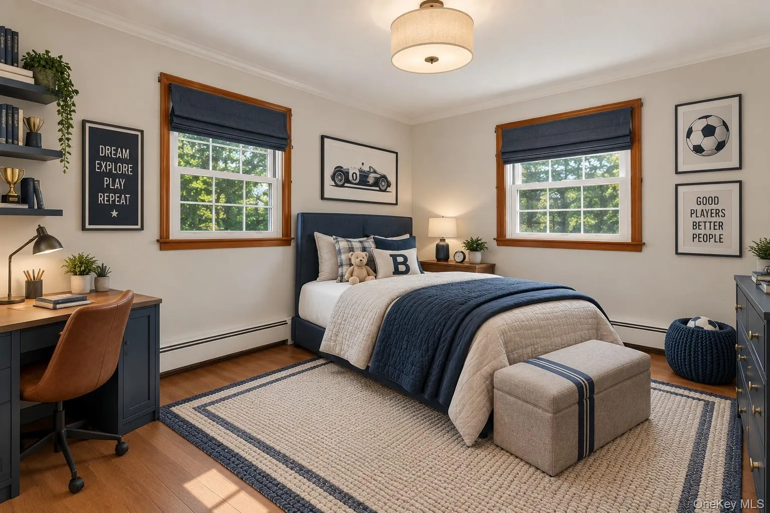Virtually staged bedroom Virtually staged bedroom