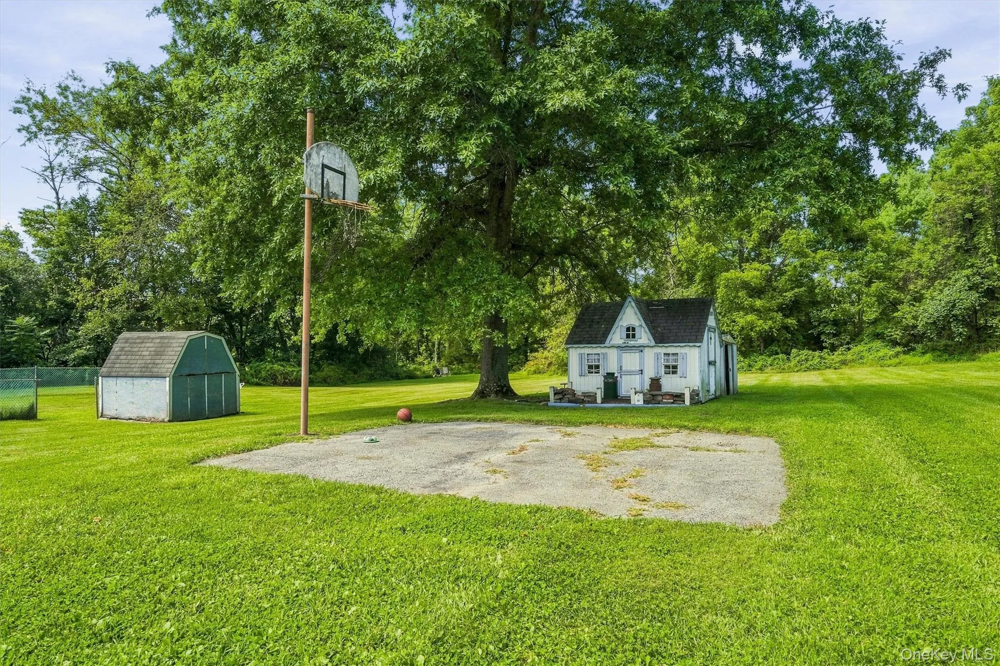 Basketball Court & Playhouse Basketball Court & Playhouse
