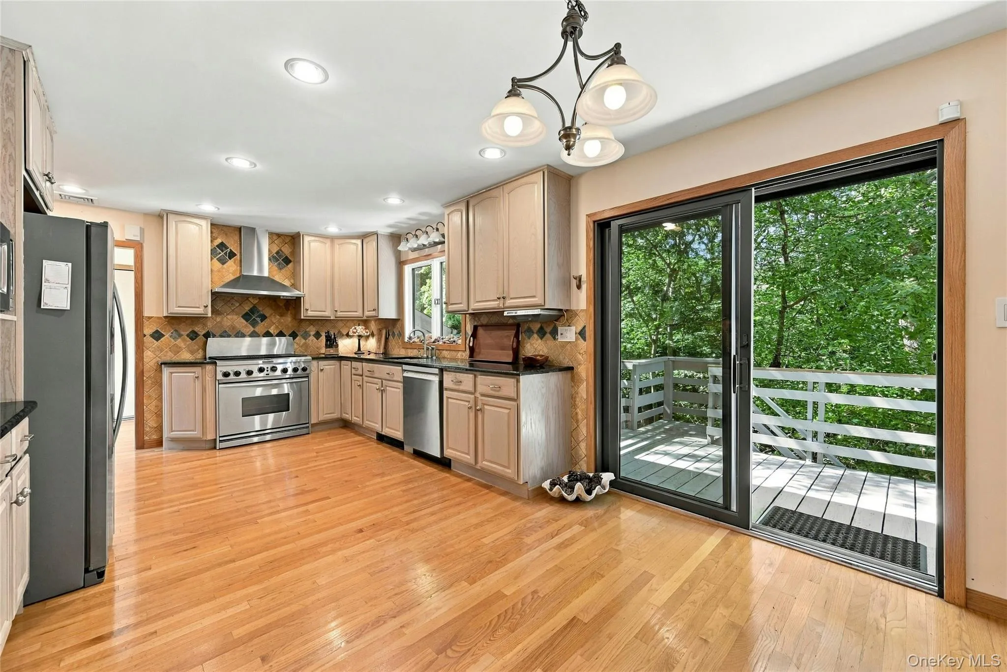 Kitchen with Sliding Door to Wrap Around Balcony Kitchen with Sliding Door to Wrap Around Balcony