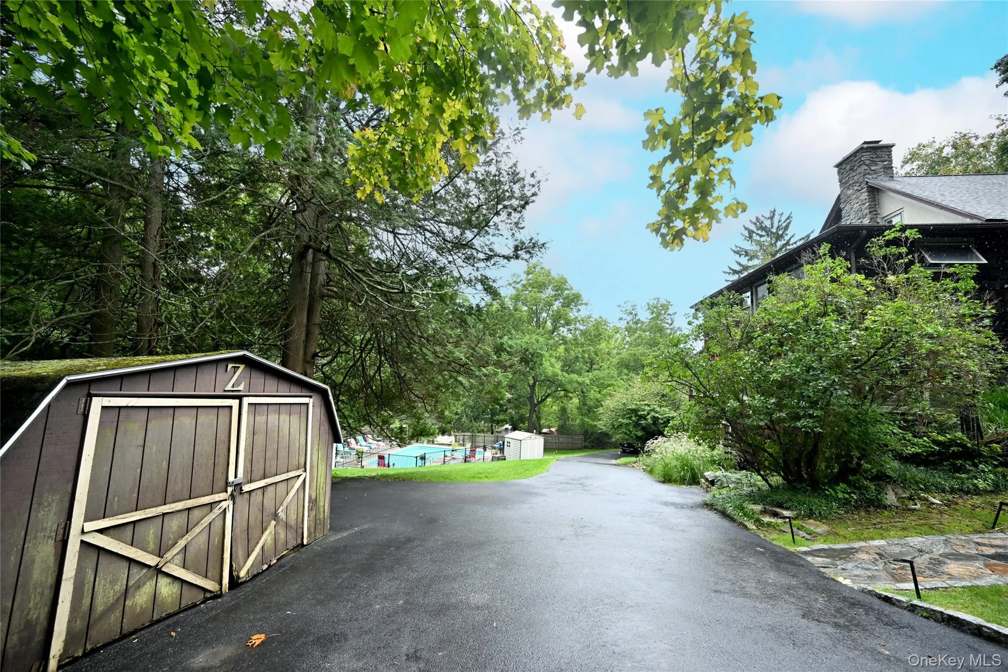 Driveway and shed Driveway and shed