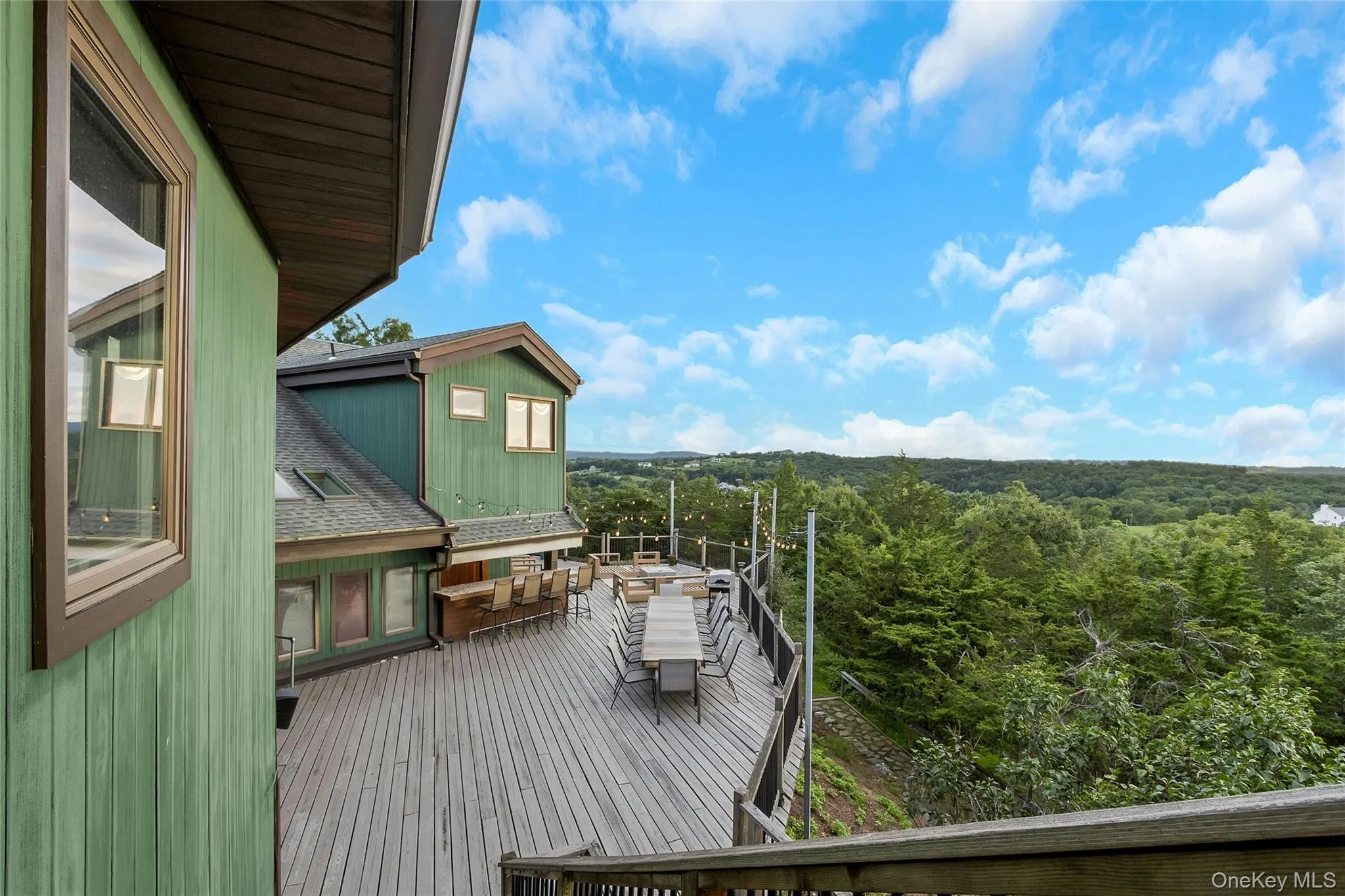 Expansive multi-level wood deck, outdoor entertainment area, and skylights Expansive multi-level wood deck, outdoor entertainment area, and skylights