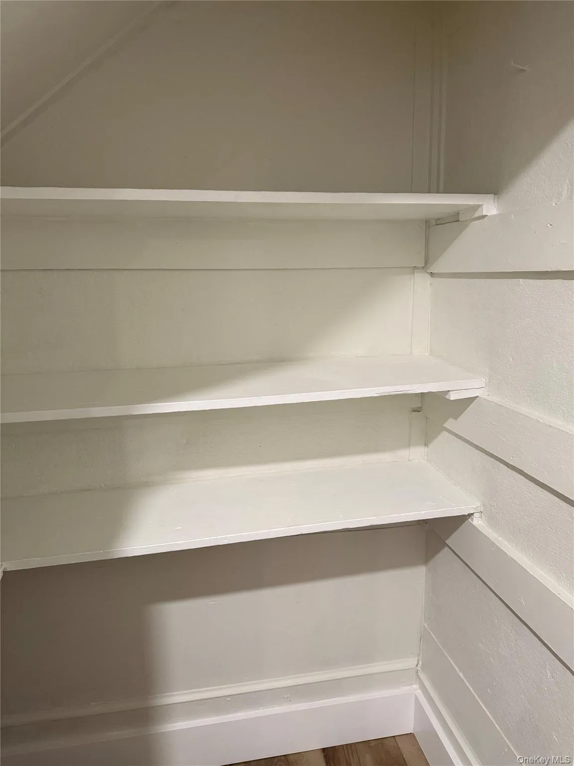 Shelving closet in living room Shelving closet in living room