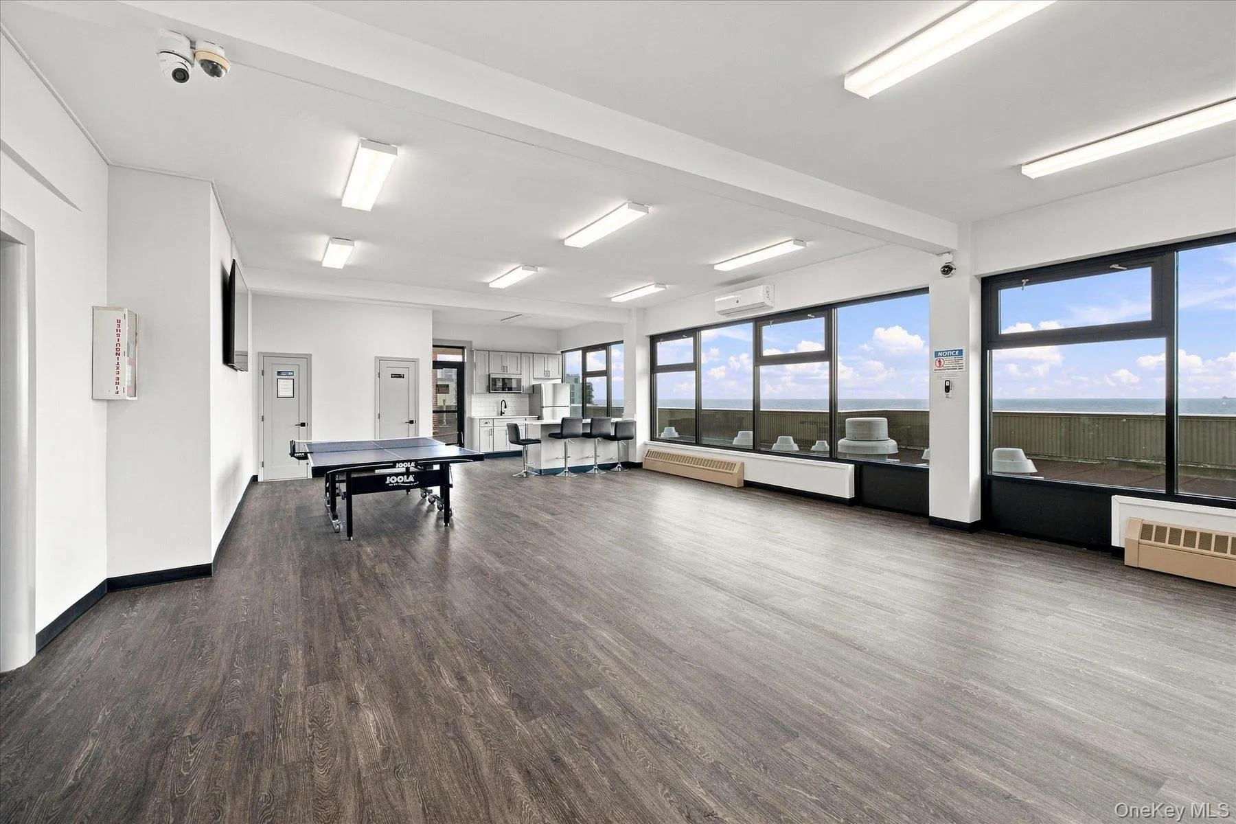 Community room with ping pong table Community room with ping pong table